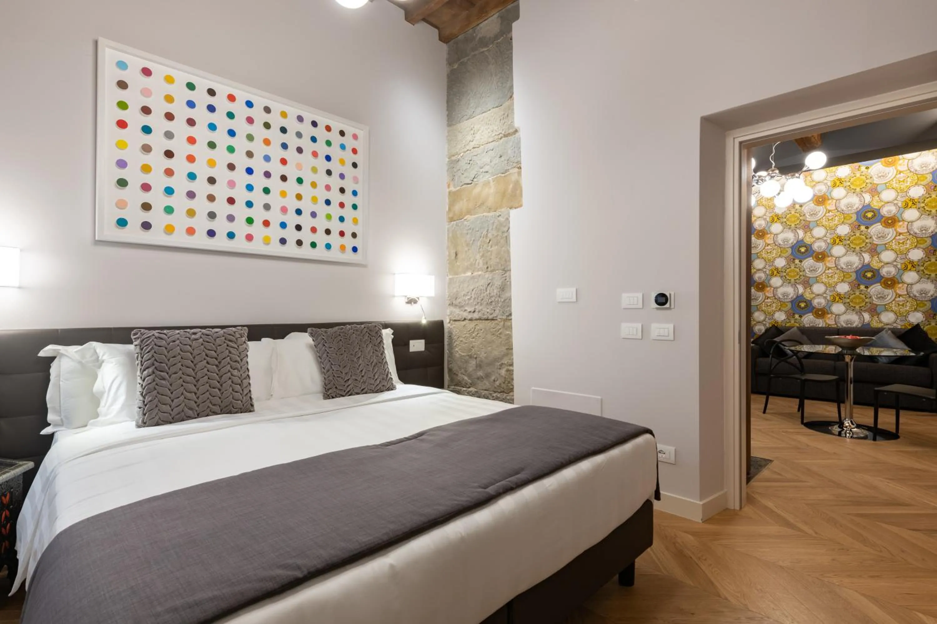 Bed in Kairos by Florence Art Apartments