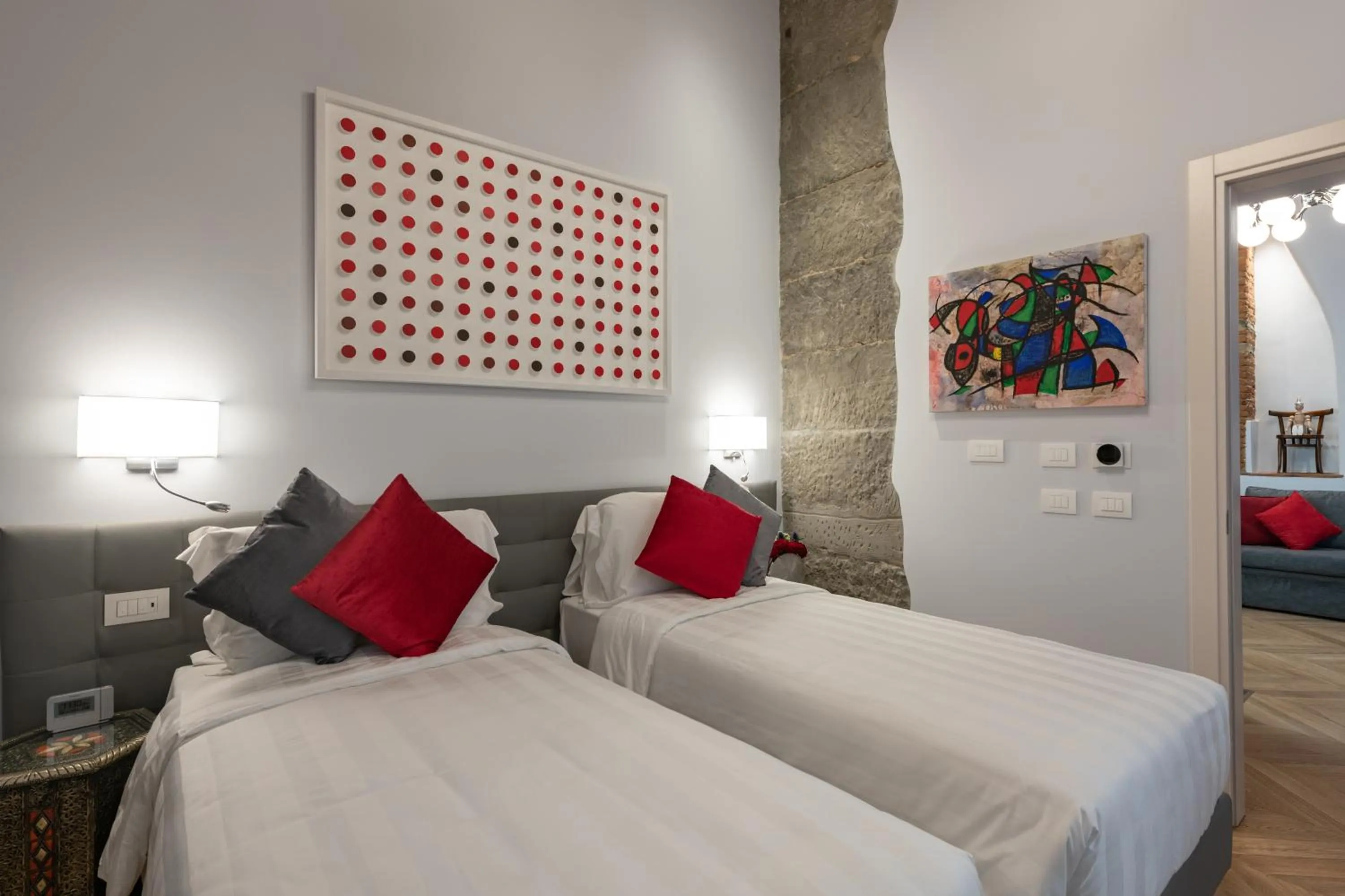 Bed in Kairos by Florence Art Apartments
