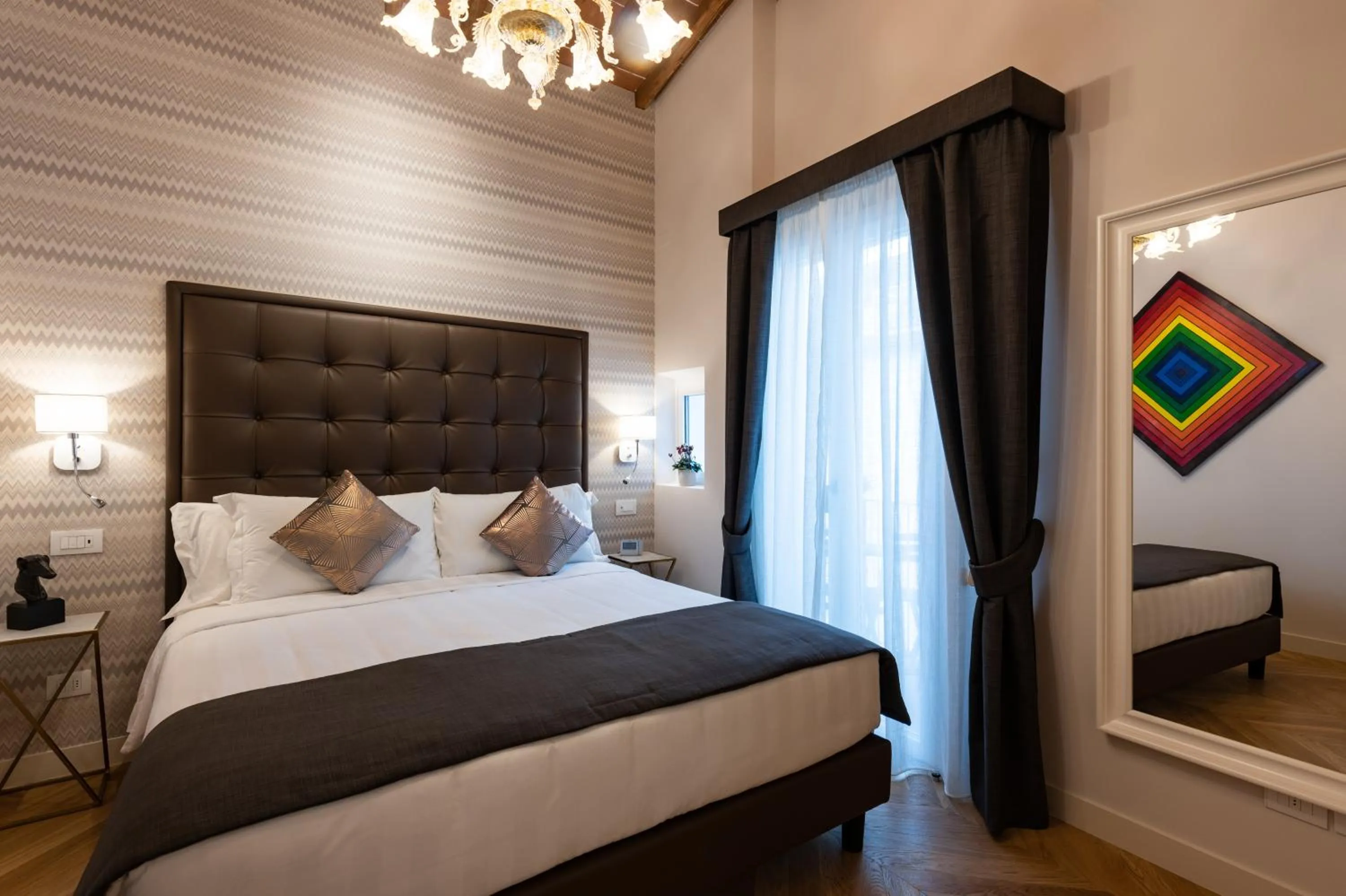 Bed in Kairos by Florence Art Apartments