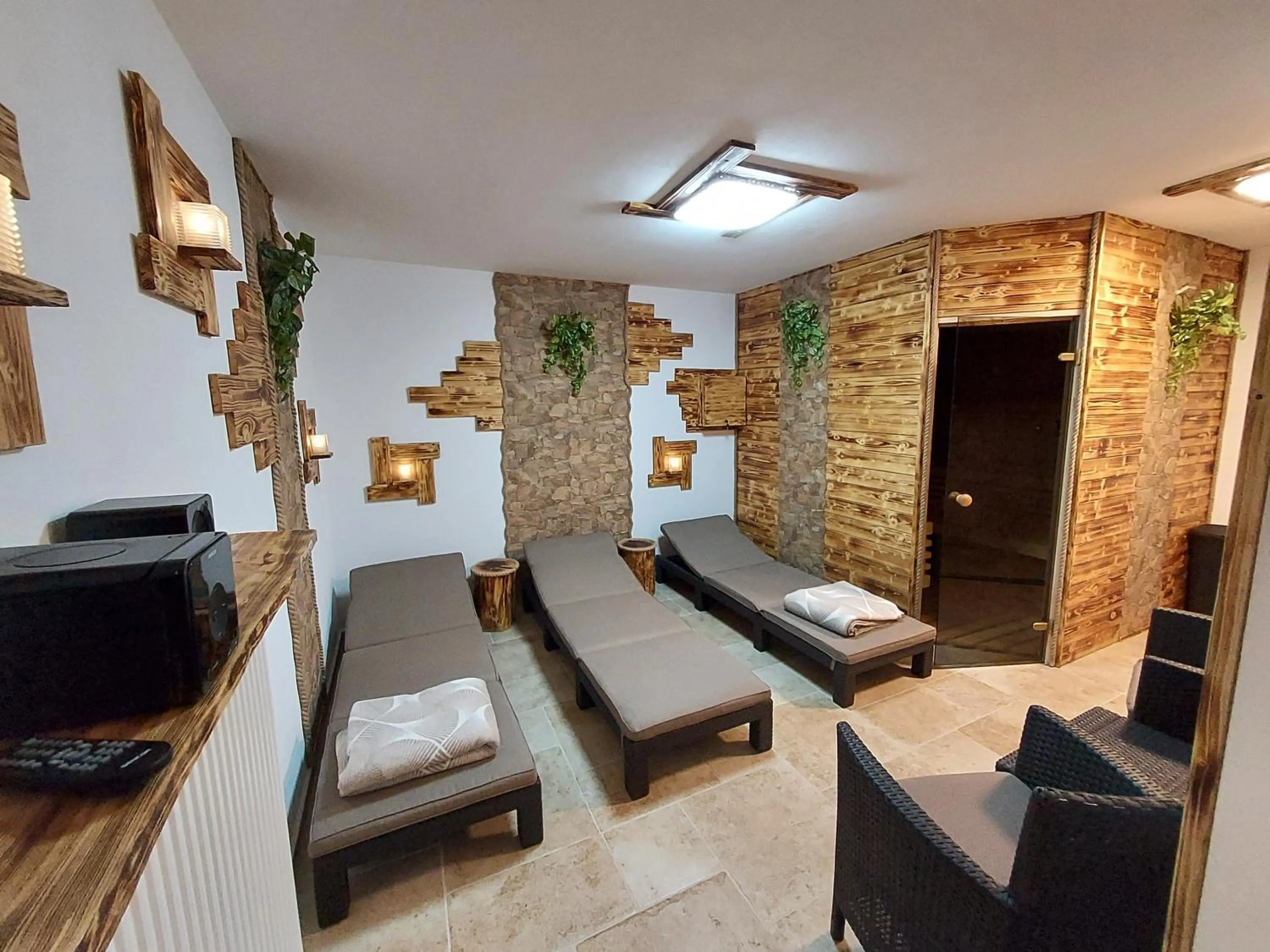 Sauna in Apartmány Srub Výtoňka Lipno
