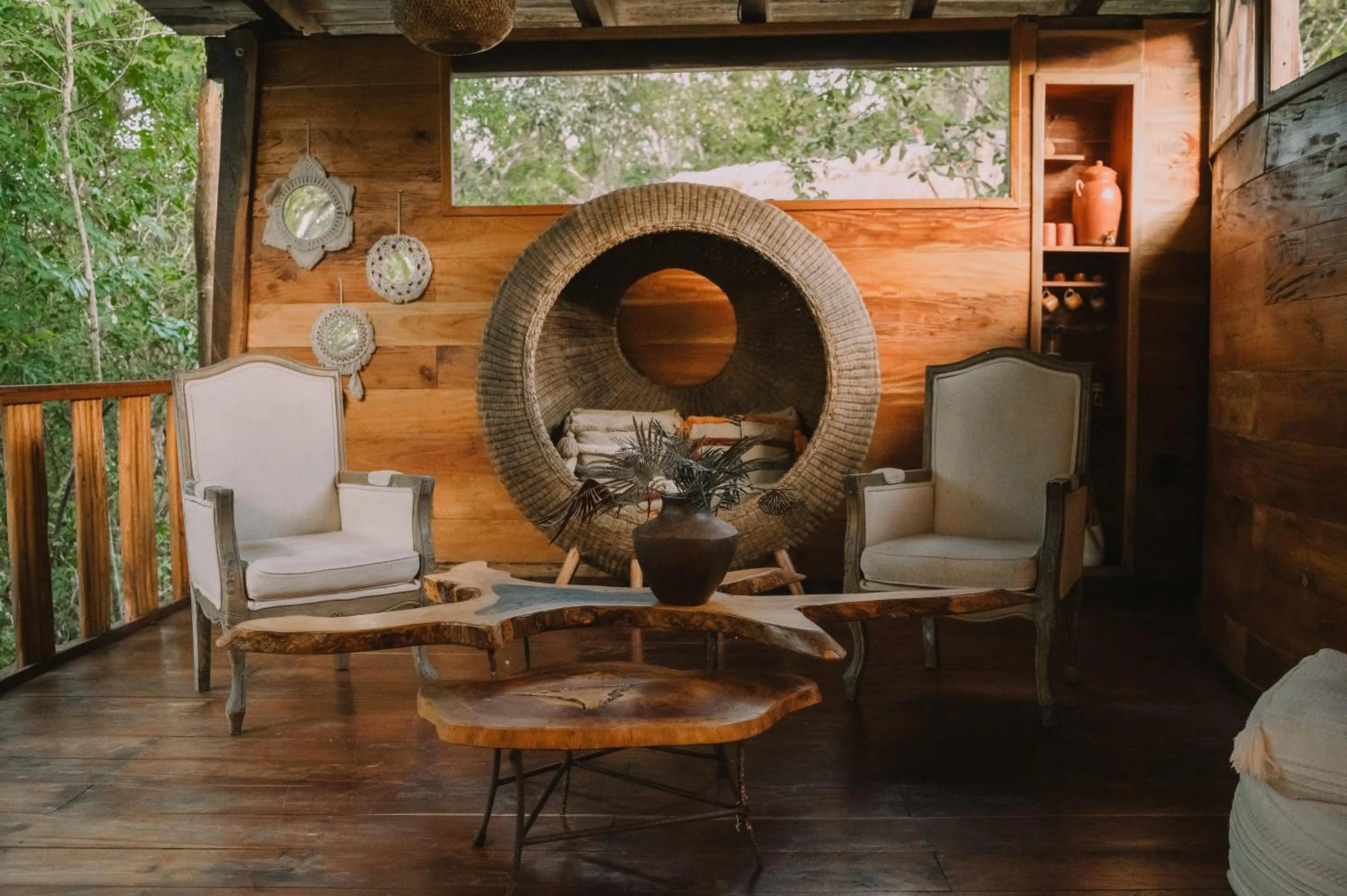 Living room in ANAND Ecoaldea