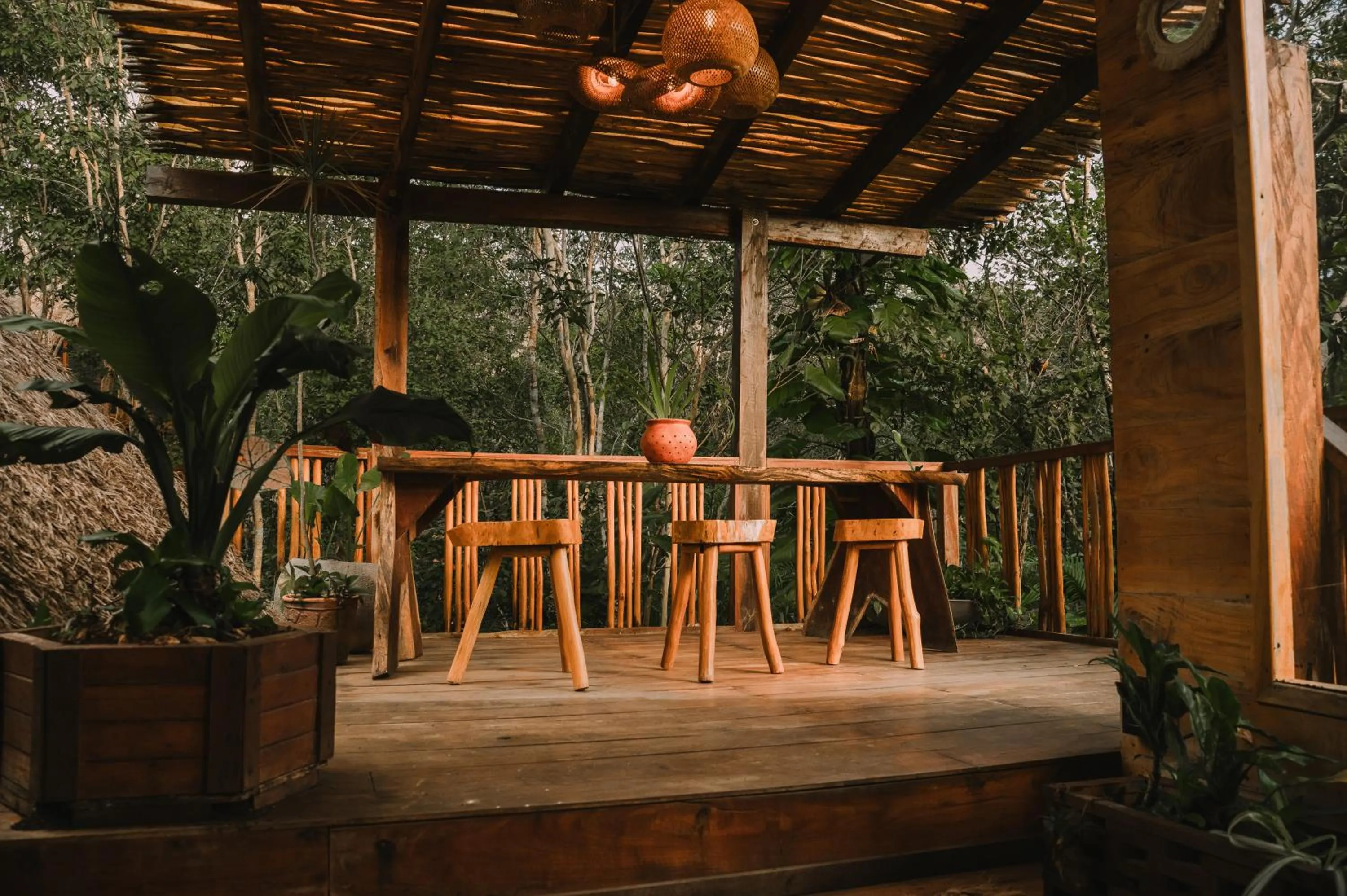 Living room in ANAND Ecoaldea