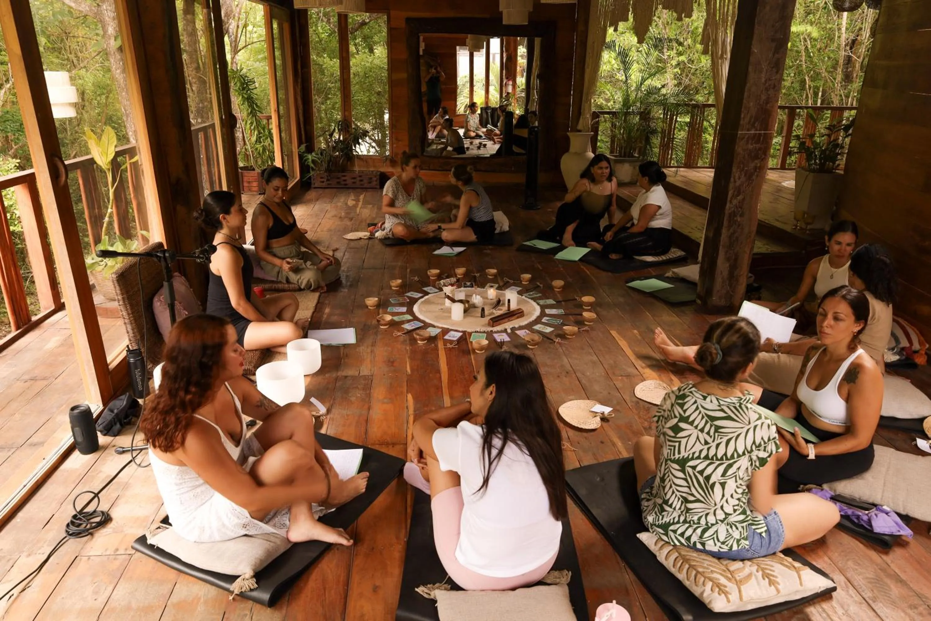 group of guests in ANAND Ecoaldea