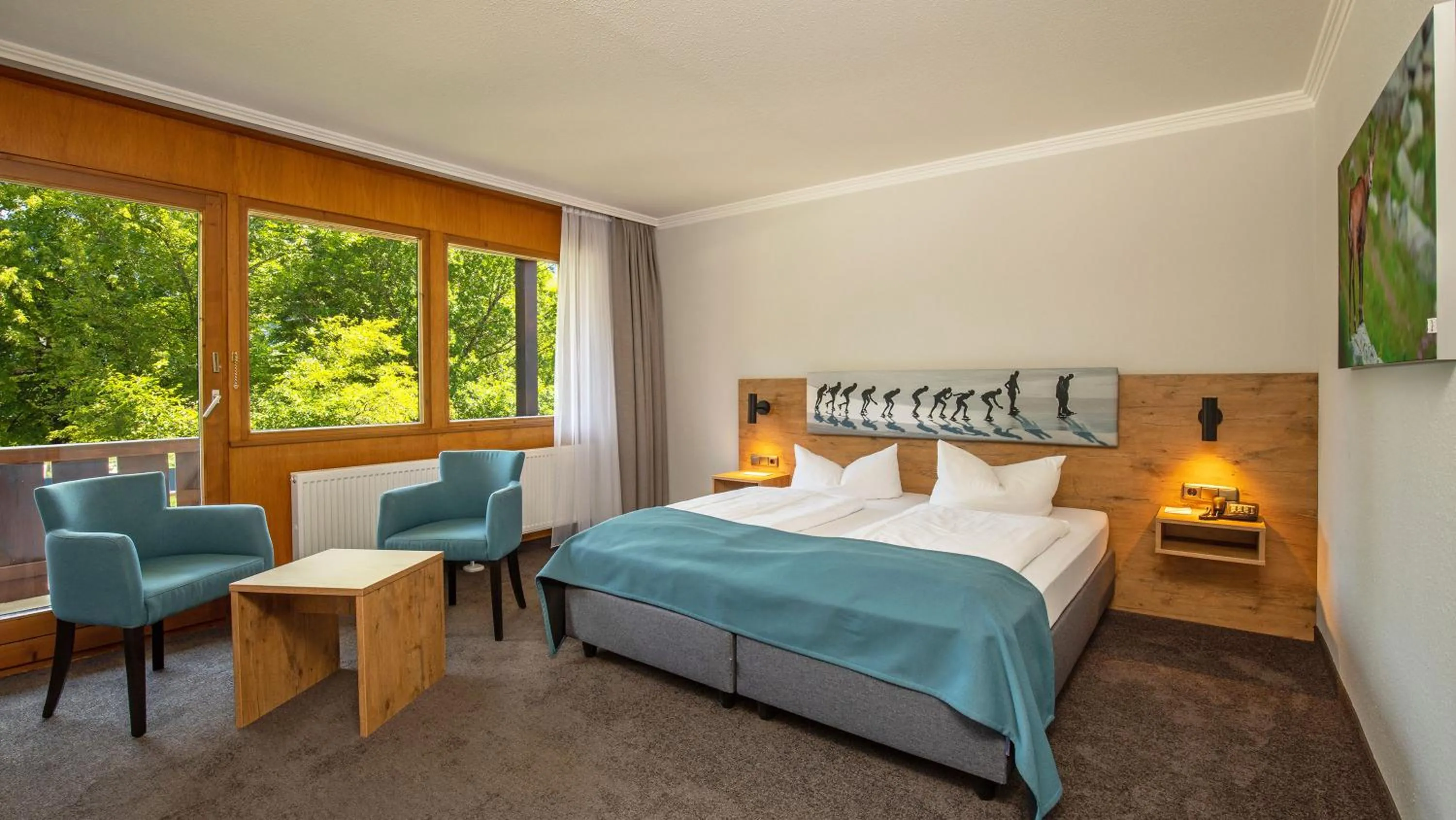 Bed in Das Wiesgauer - Alpenhotel Inzell