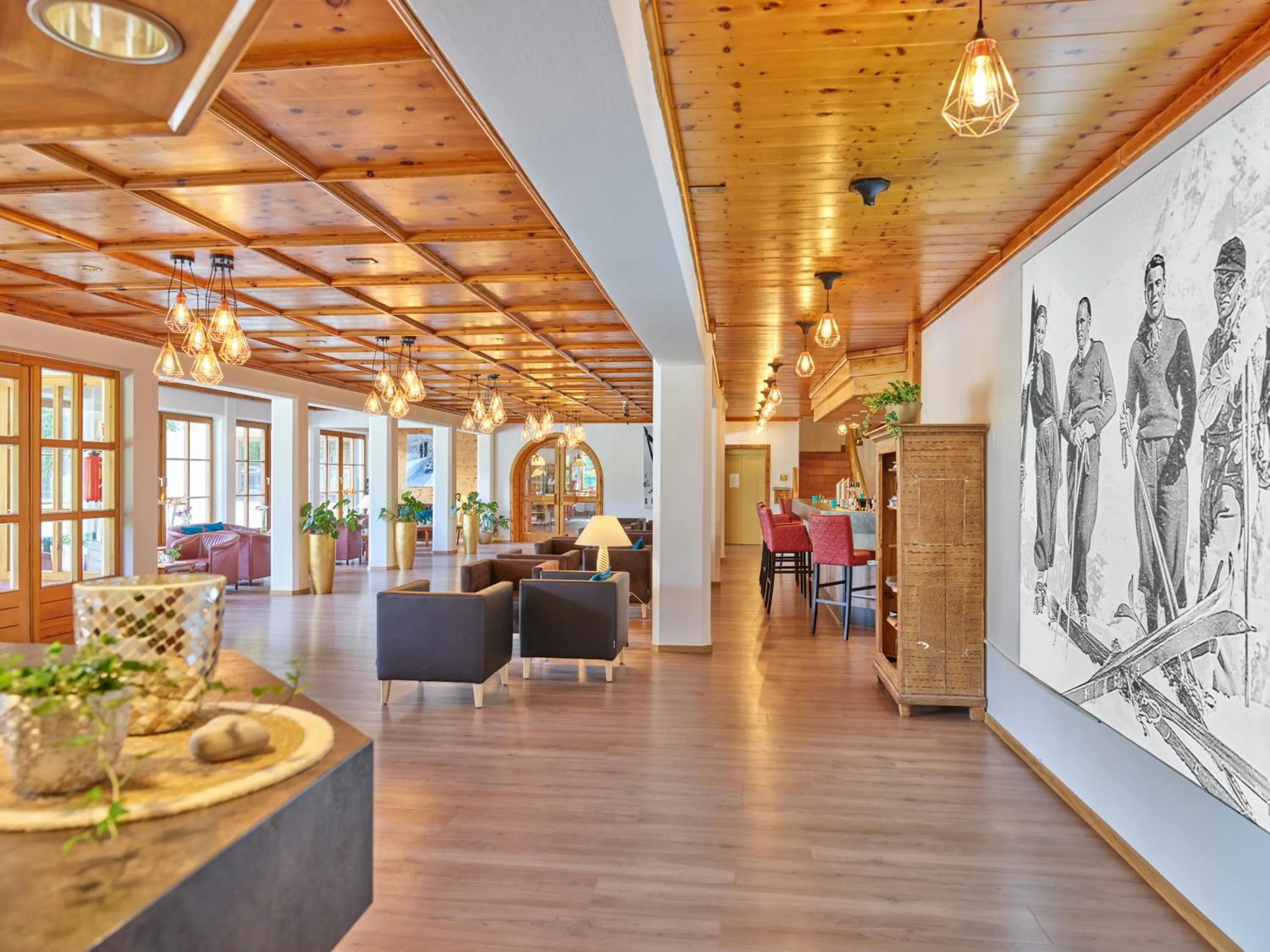 Lobby or reception in Das Wiesgauer - Alpenhotel Inzell