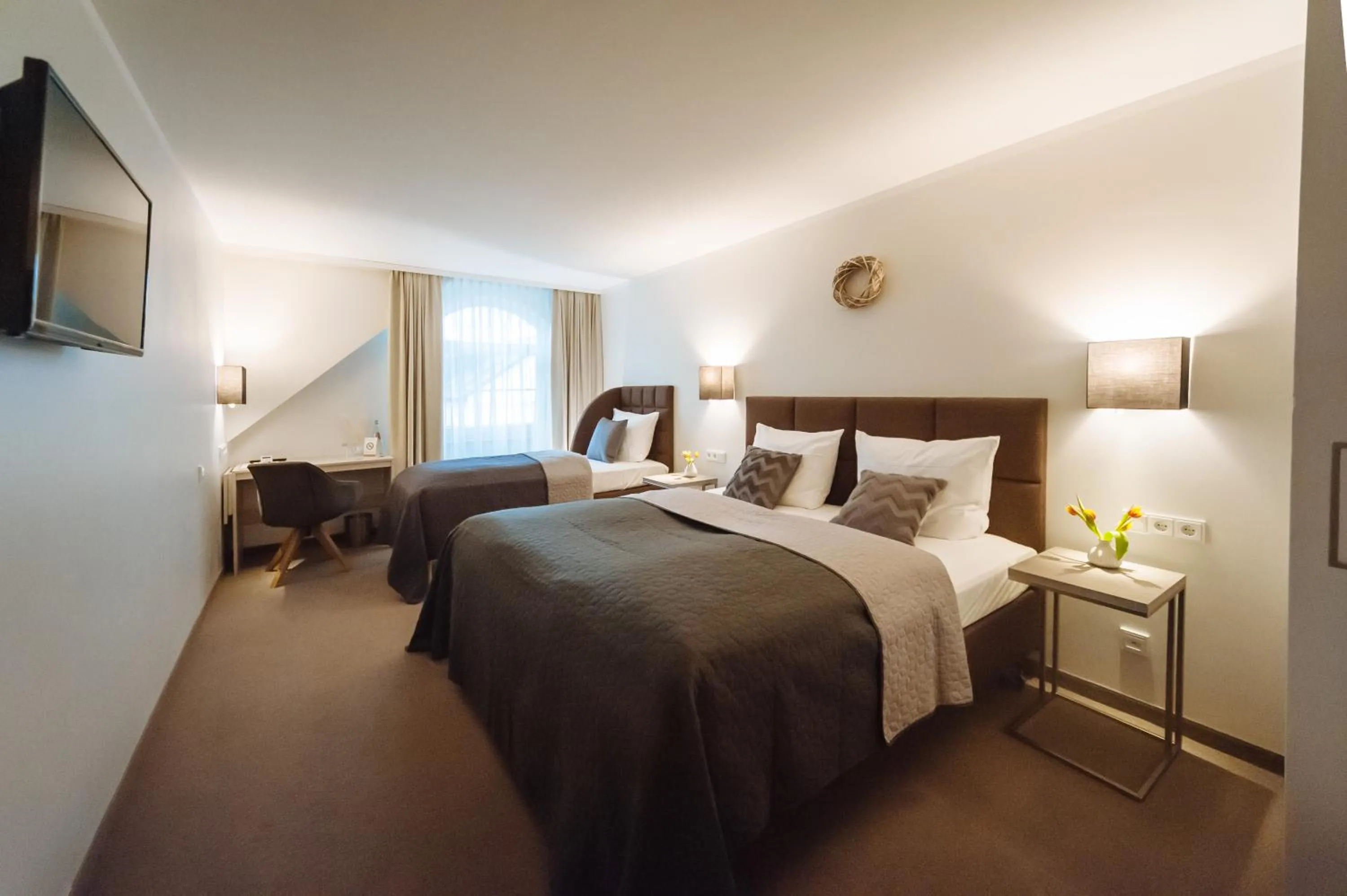 Photo of the whole room, Bed in Landhotel Potsdam