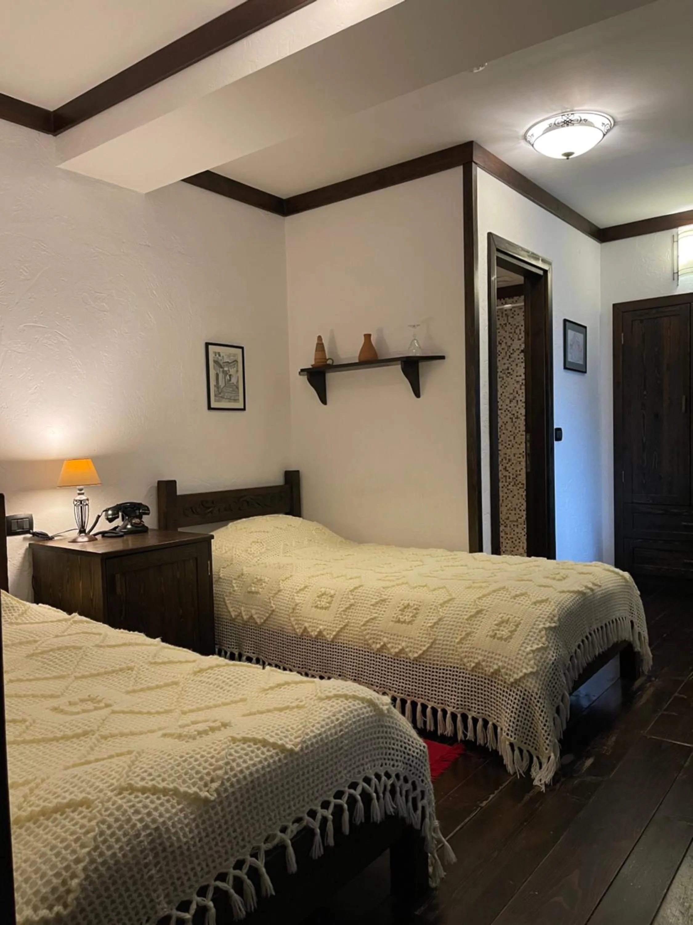 Bed in Hotel Mangalemi