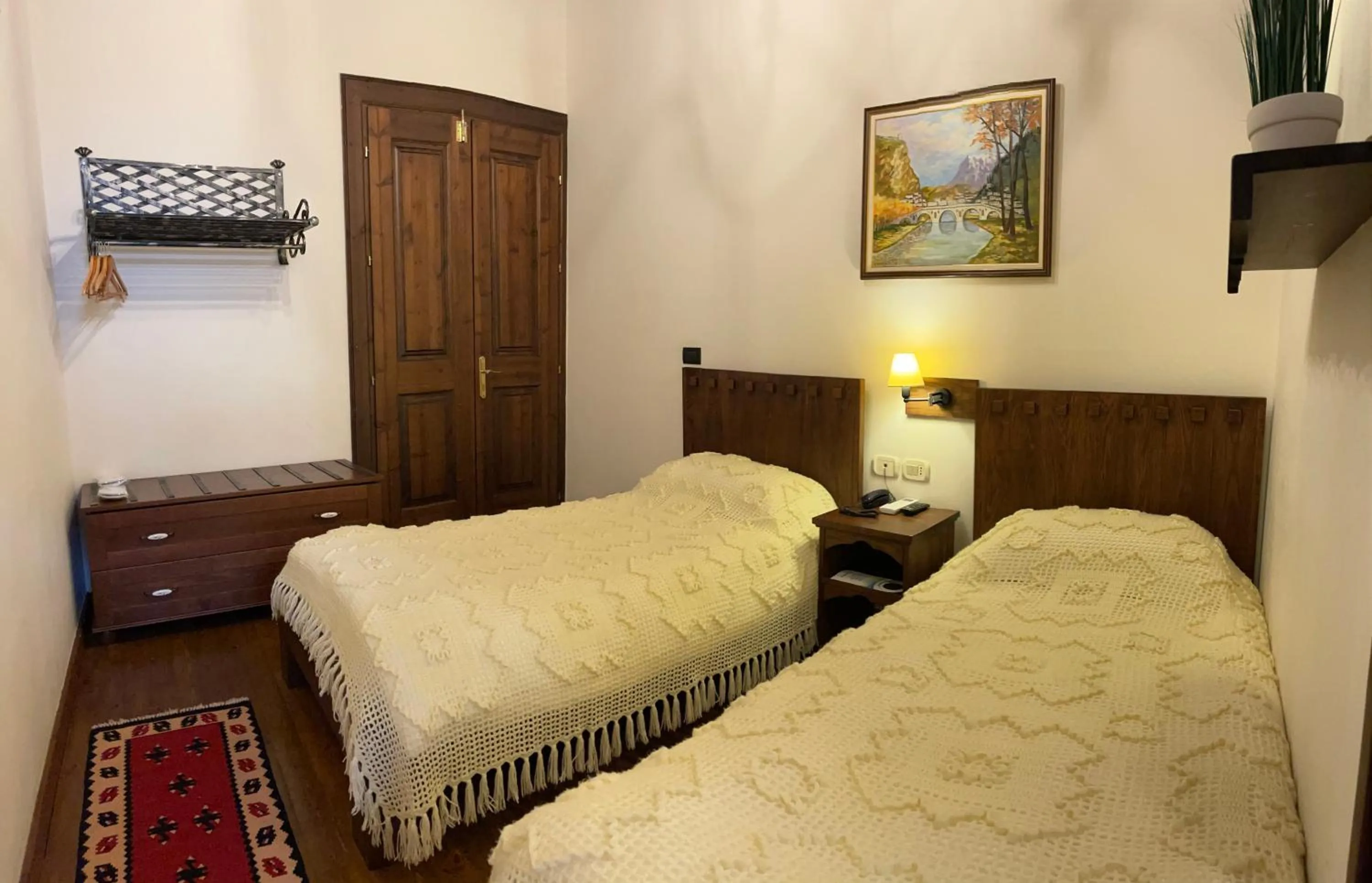 Bed in Hotel Mangalemi