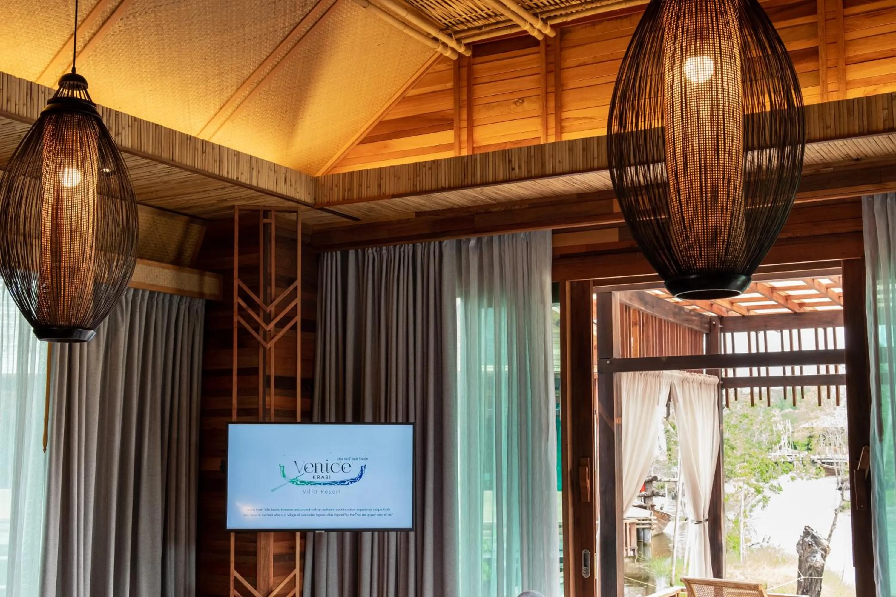 TV and multimedia in Venice Krabi Villa Resort