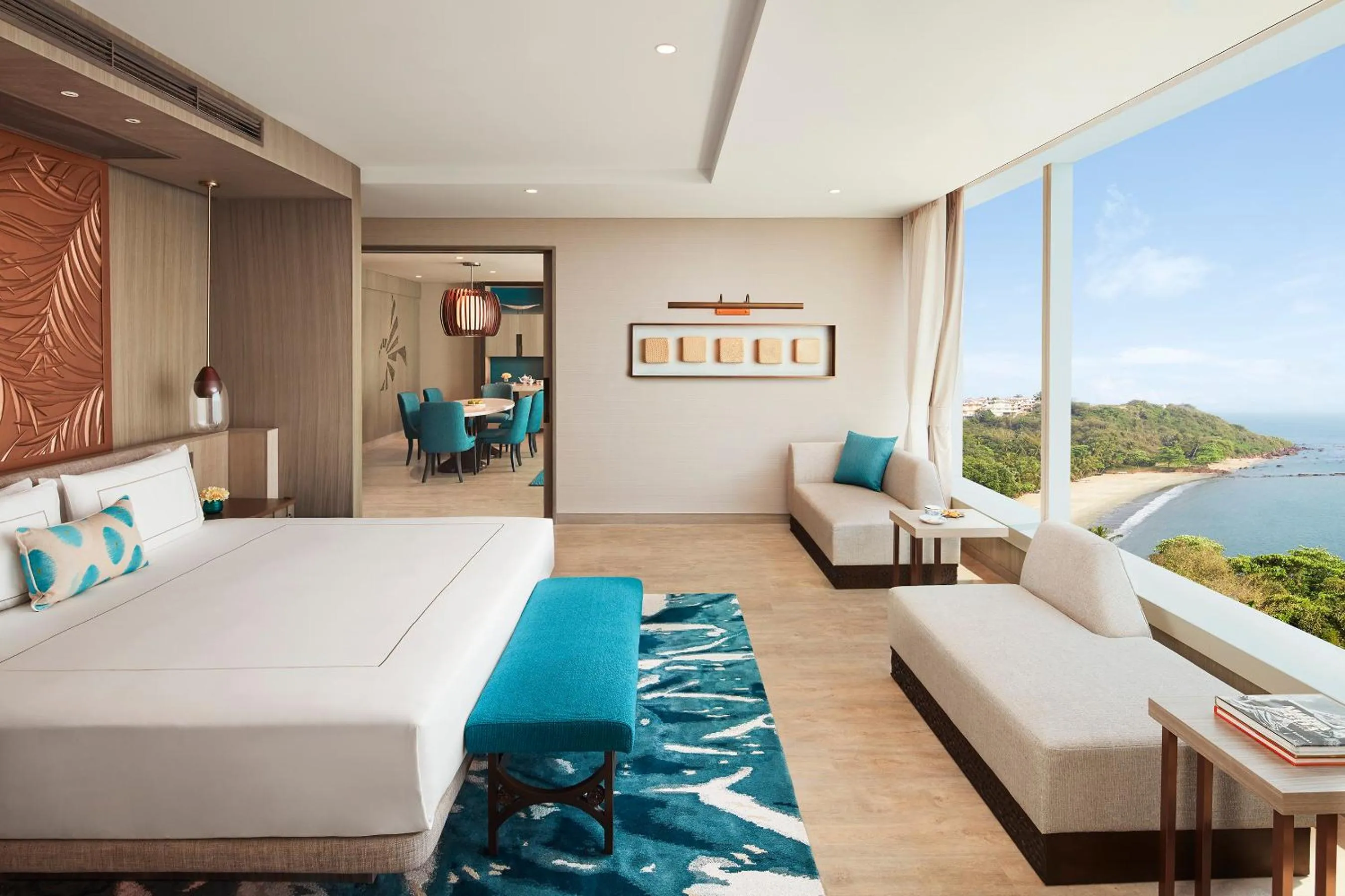 Bed in Taj Cidade de Goa Horizon, Goa