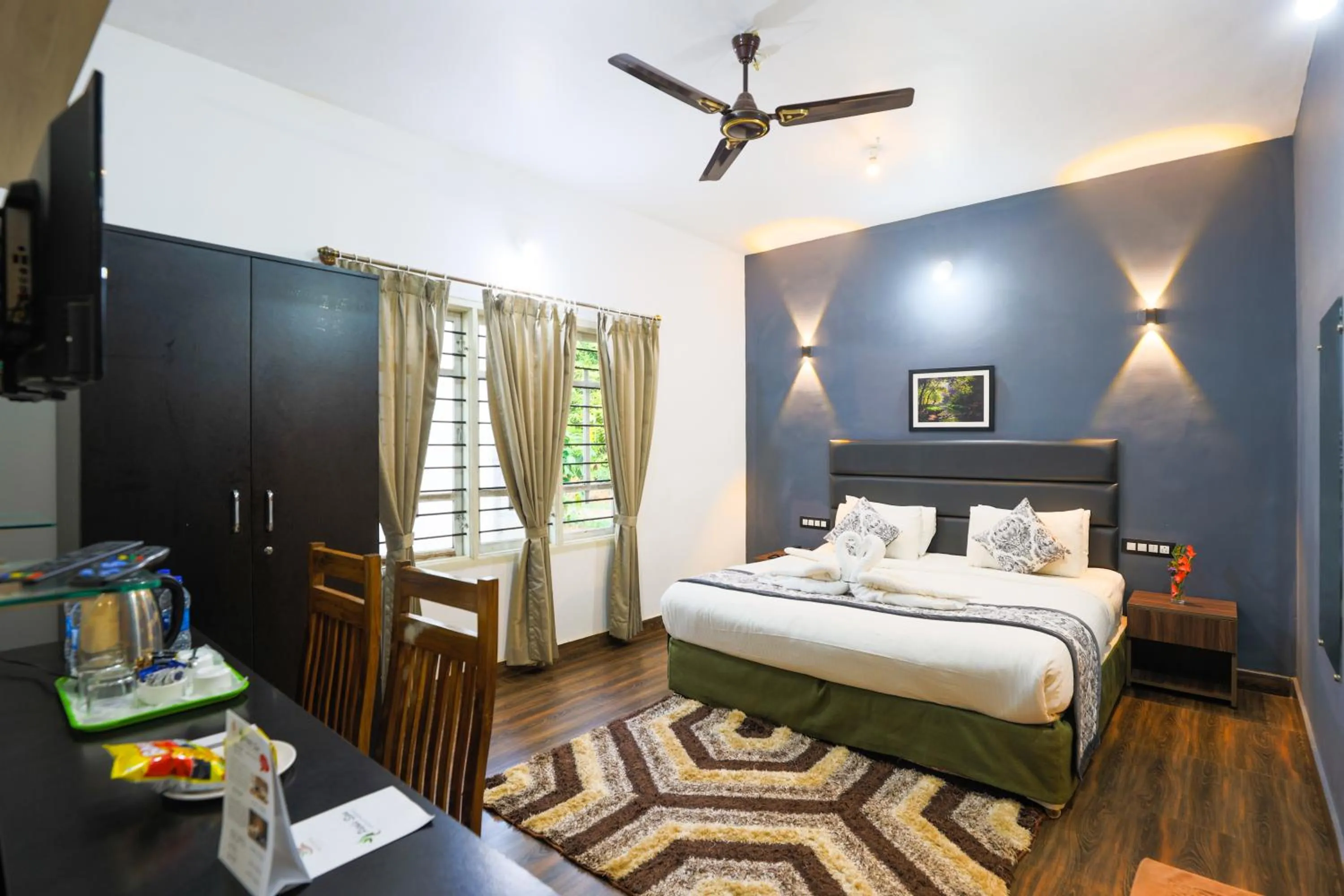 Bedroom, Bed in The Blossom Resort - Chikmagalur