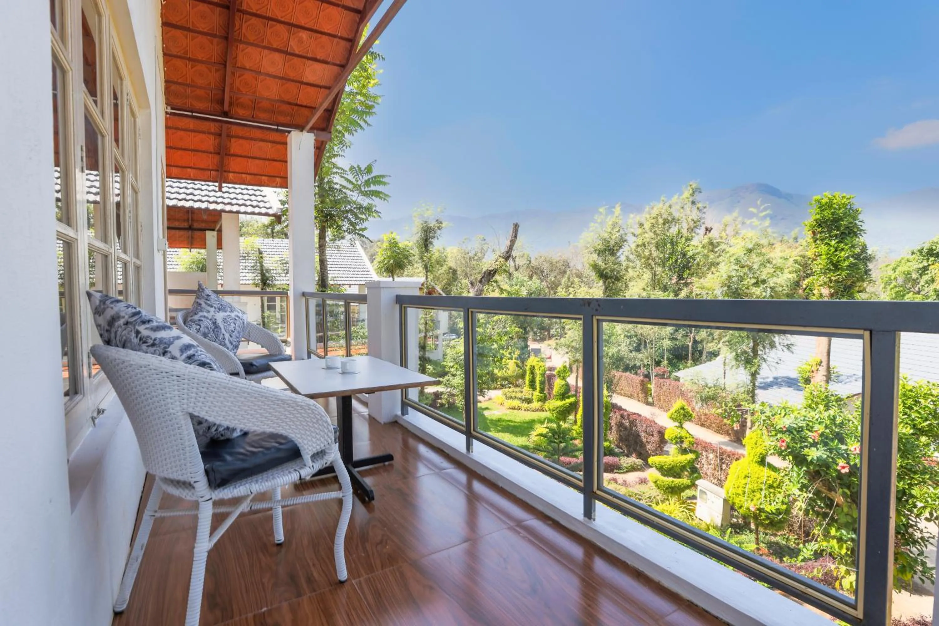 Patio in The Blossom Resort - Chikmagalur