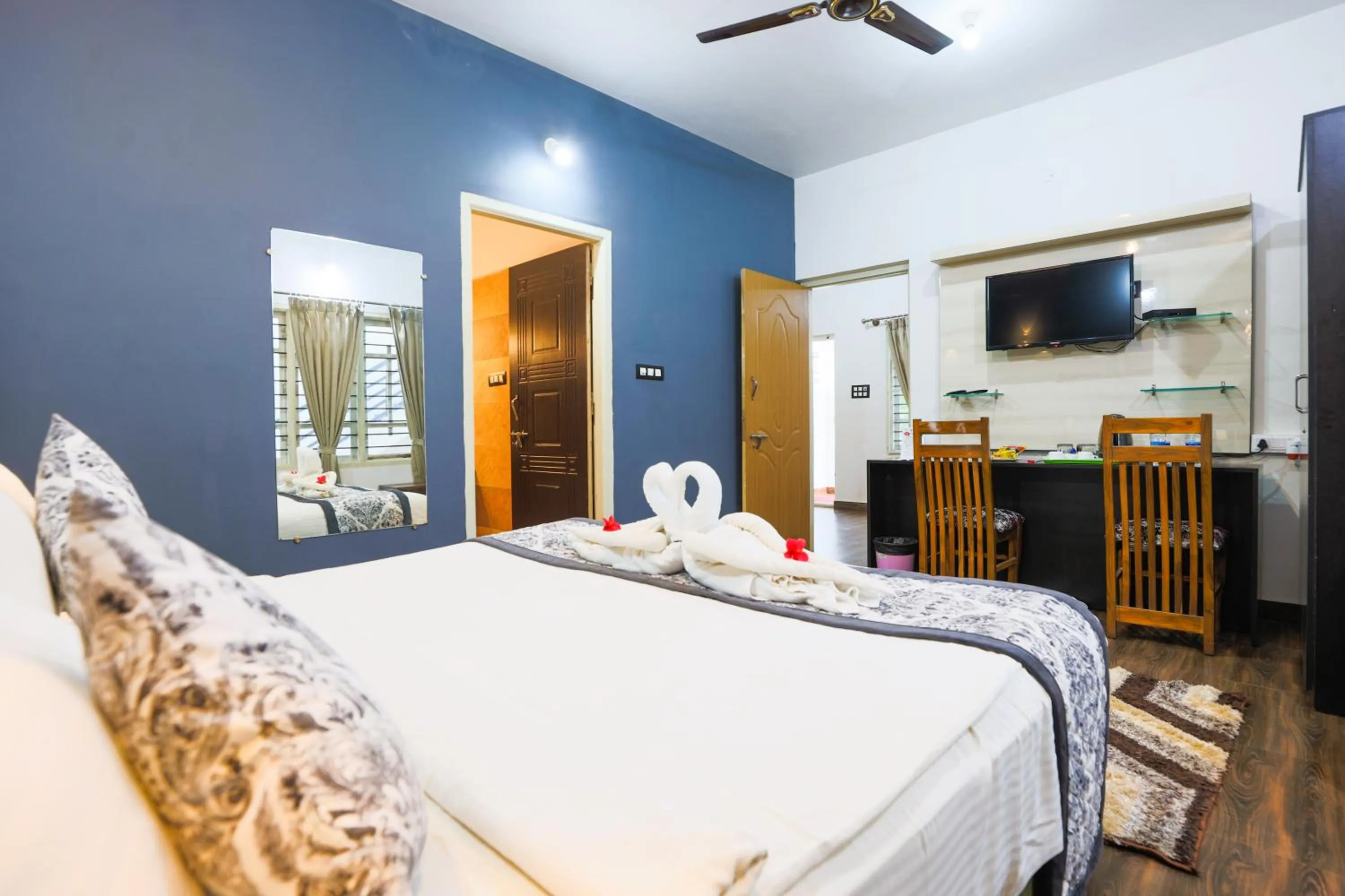 Bed in The Blossom Resort - Chikmagalur