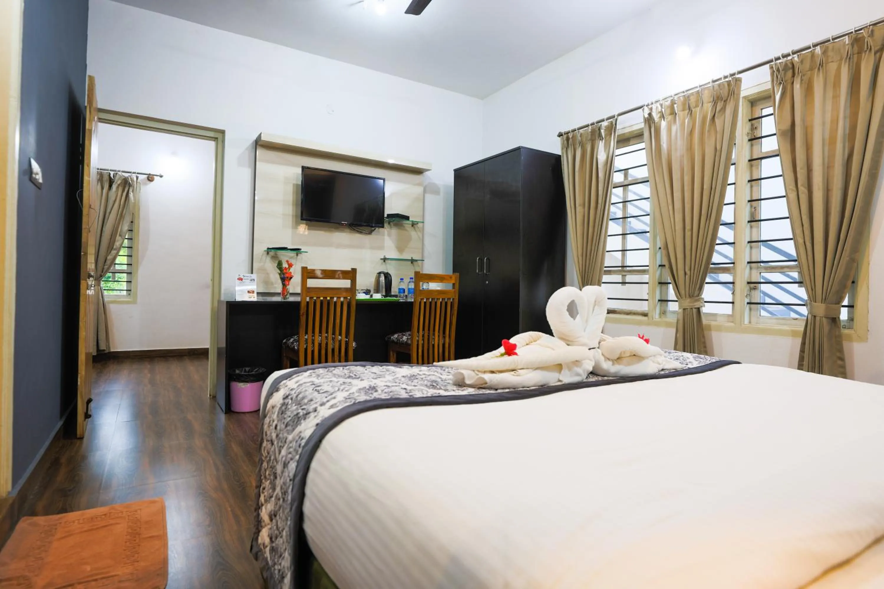 Bed in The Blossom Resort - Chikmagalur