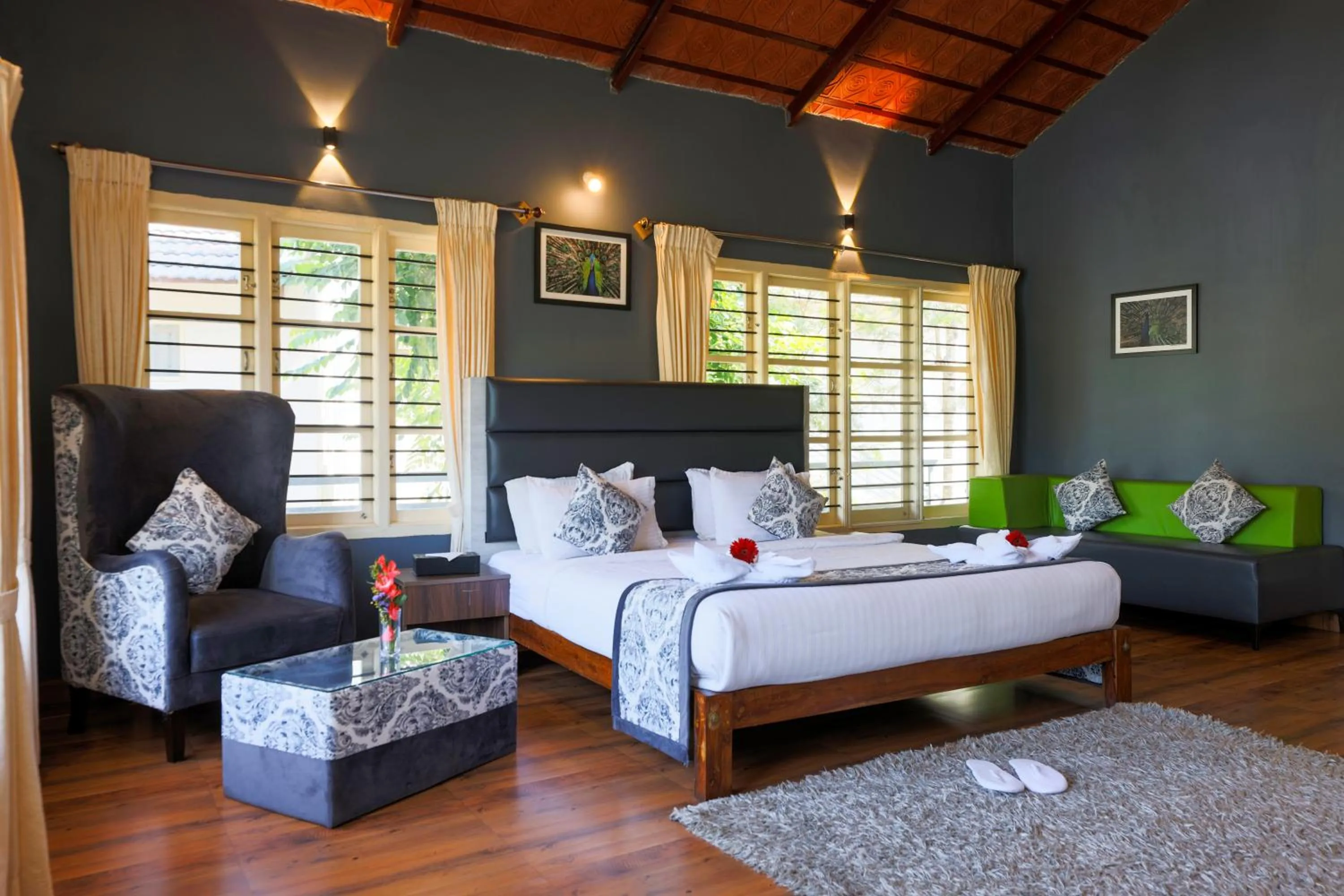 Bedroom, Bed in The Blossom Resort - Chikmagalur