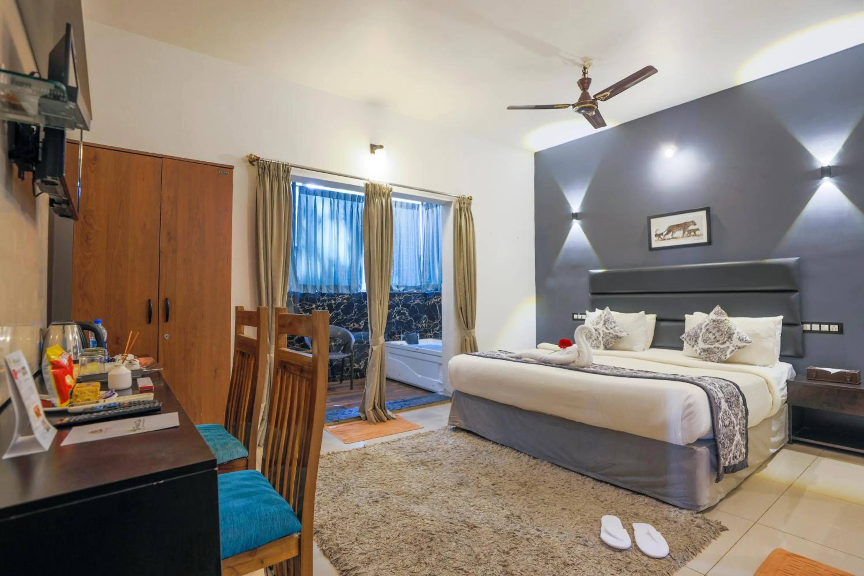 Bedroom, Bed in The Blossom Resort - Chikmagalur