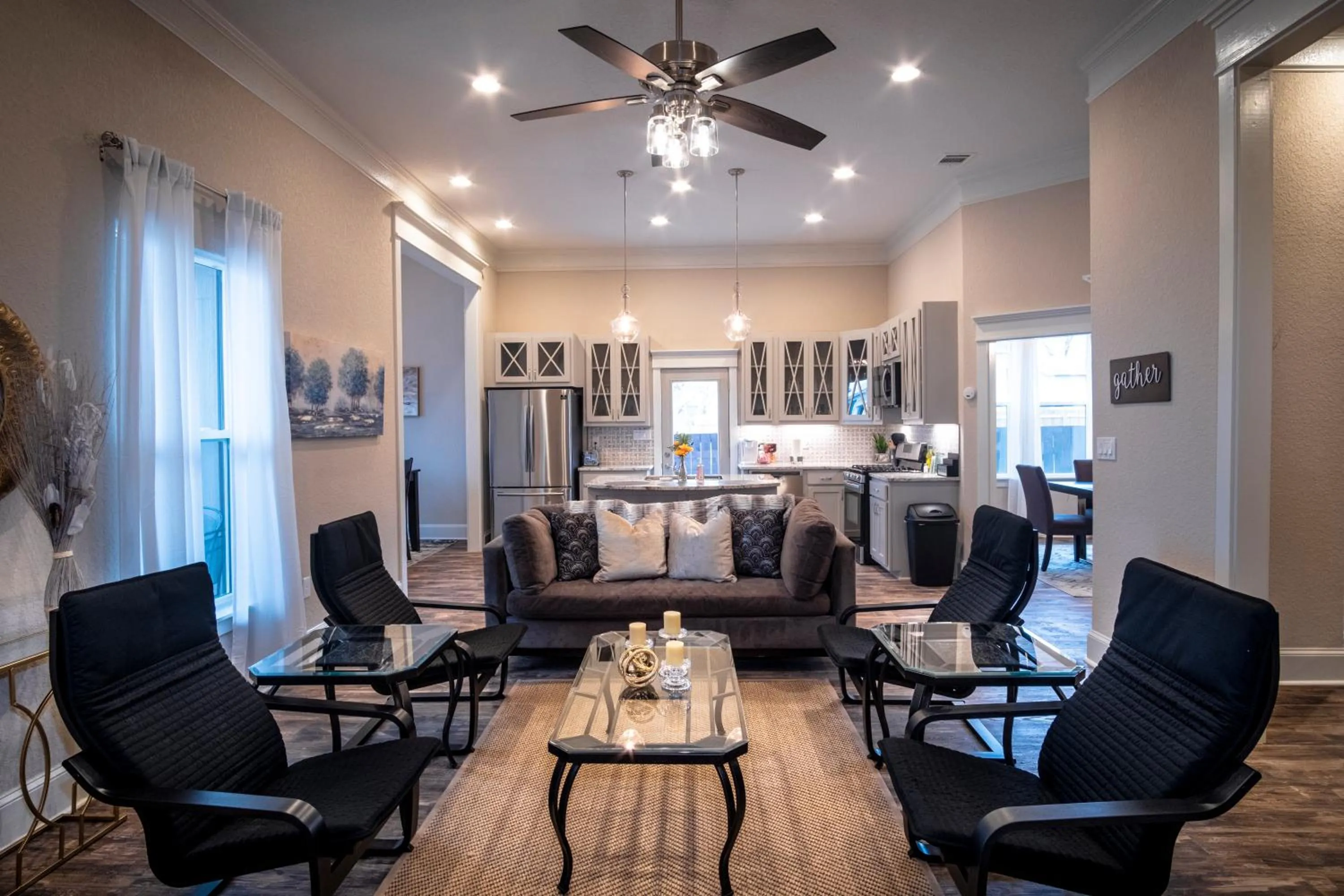 Living room in BRAND NEW Large Impressive House Near Downtown!