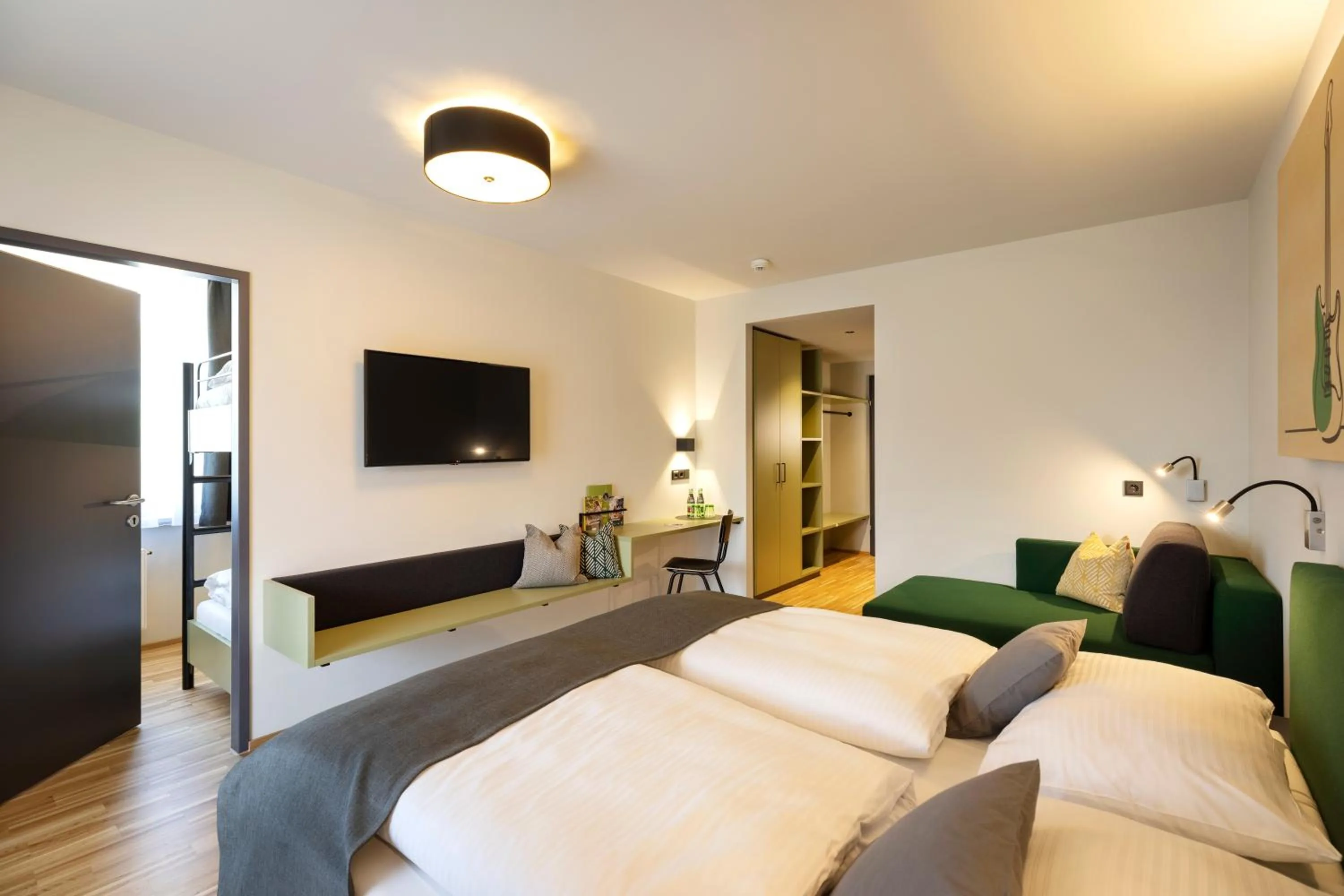 Photo of the whole room, Bed in JUFA Hotel Laterns - Klangholzhus