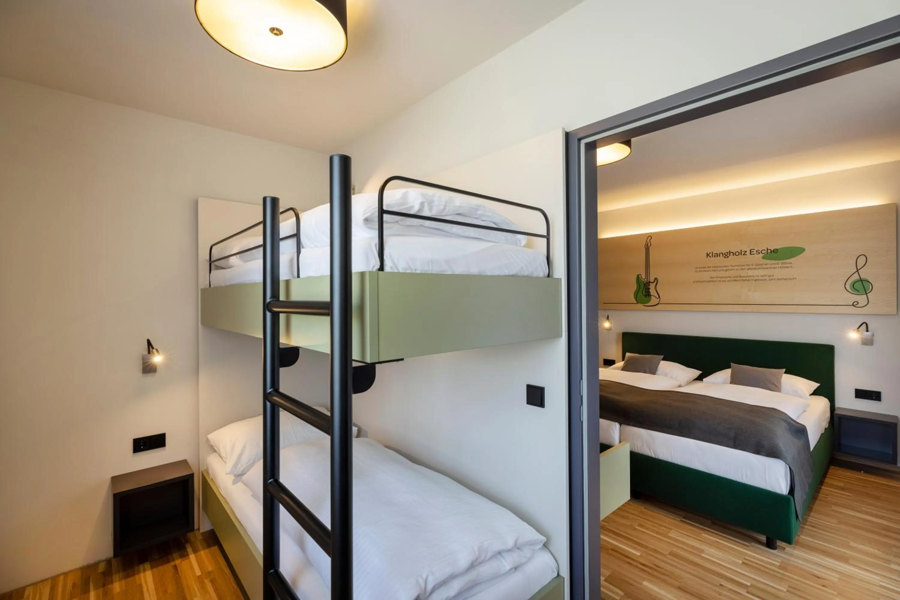 Photo of the whole room, Bed in JUFA Hotel Laterns - Klangholzhus