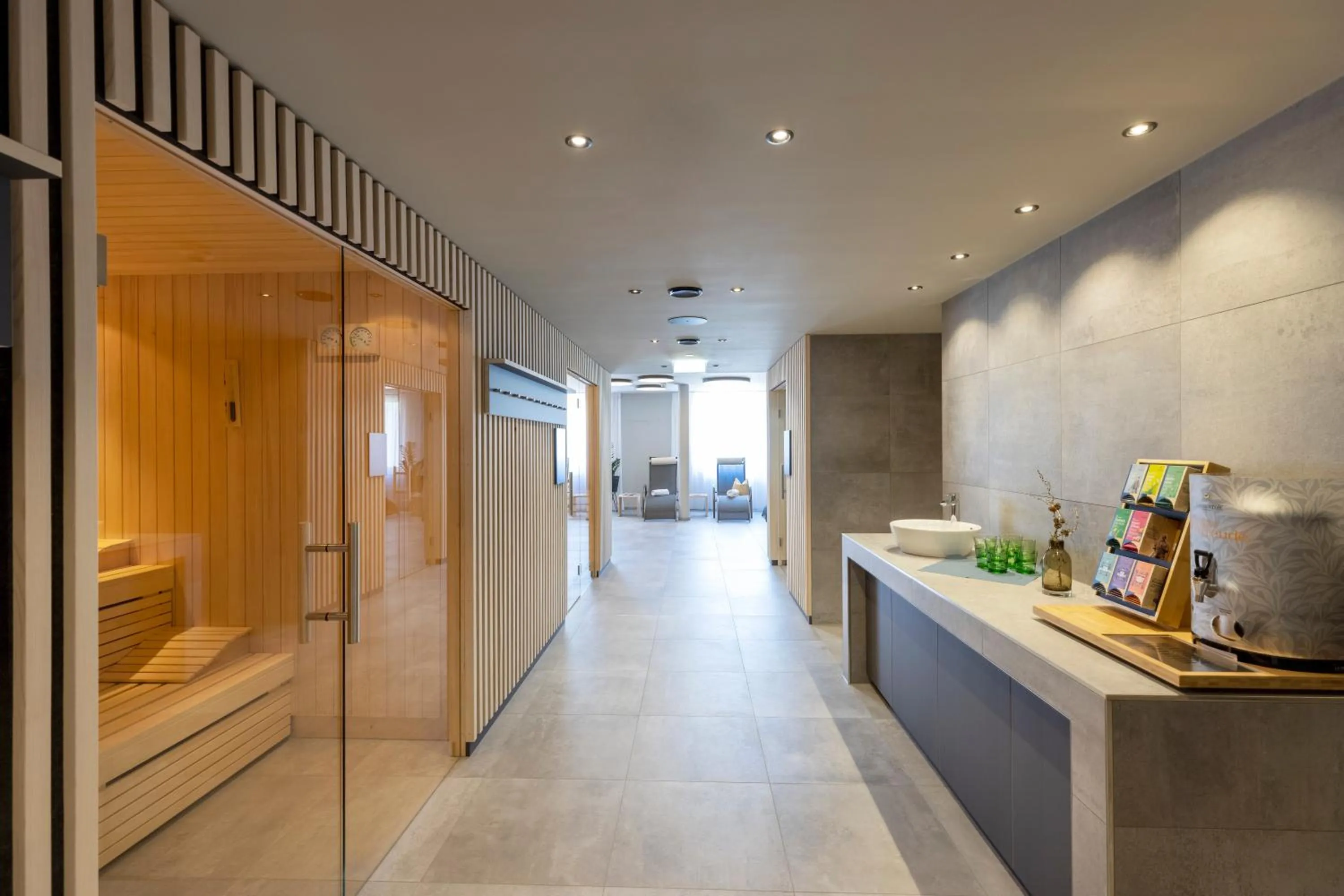 Spa and wellness centre/facilities in JUFA Hotel Laterns - Klangholzhus