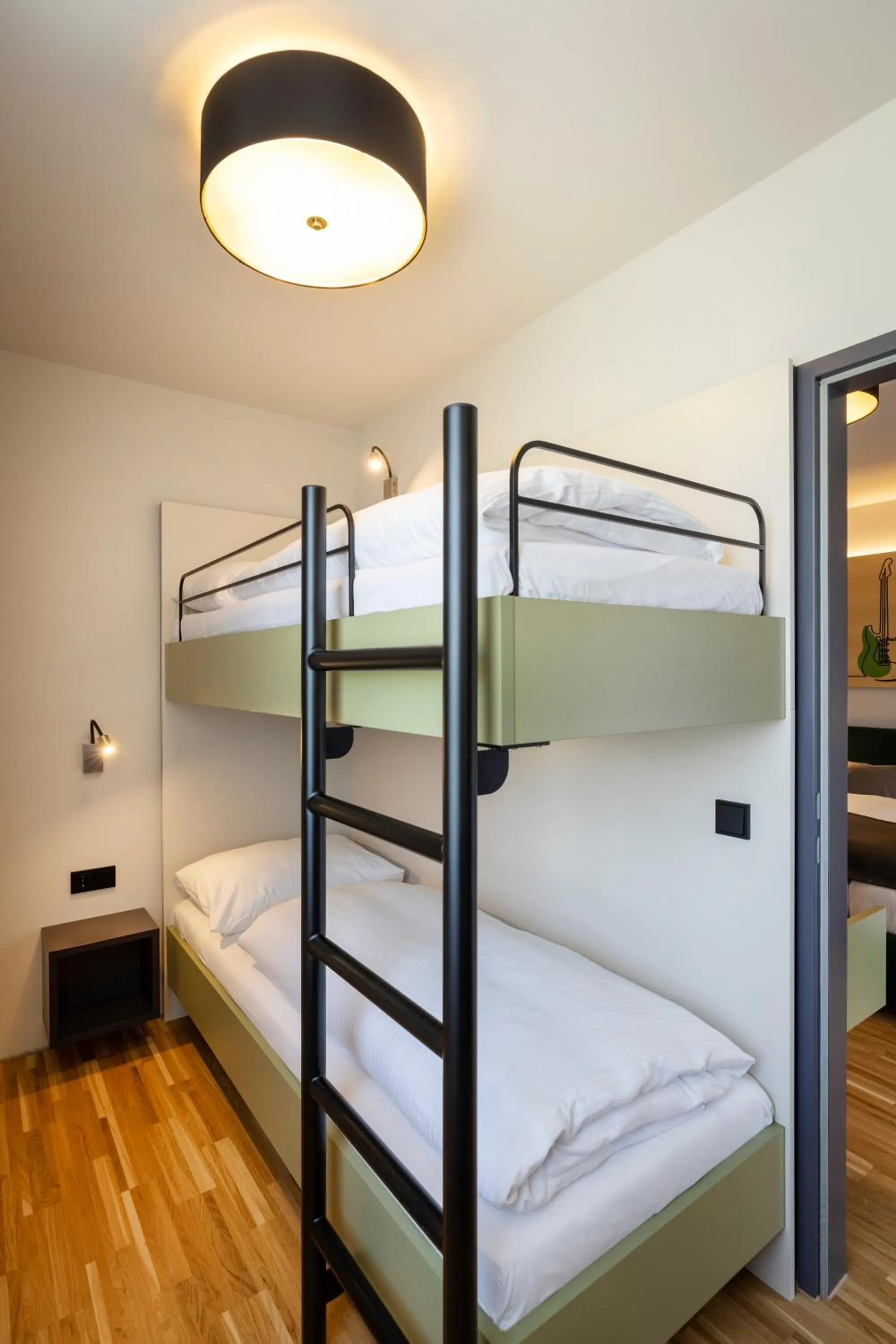 Photo of the whole room, Bed in JUFA Hotel Laterns - Klangholzhus