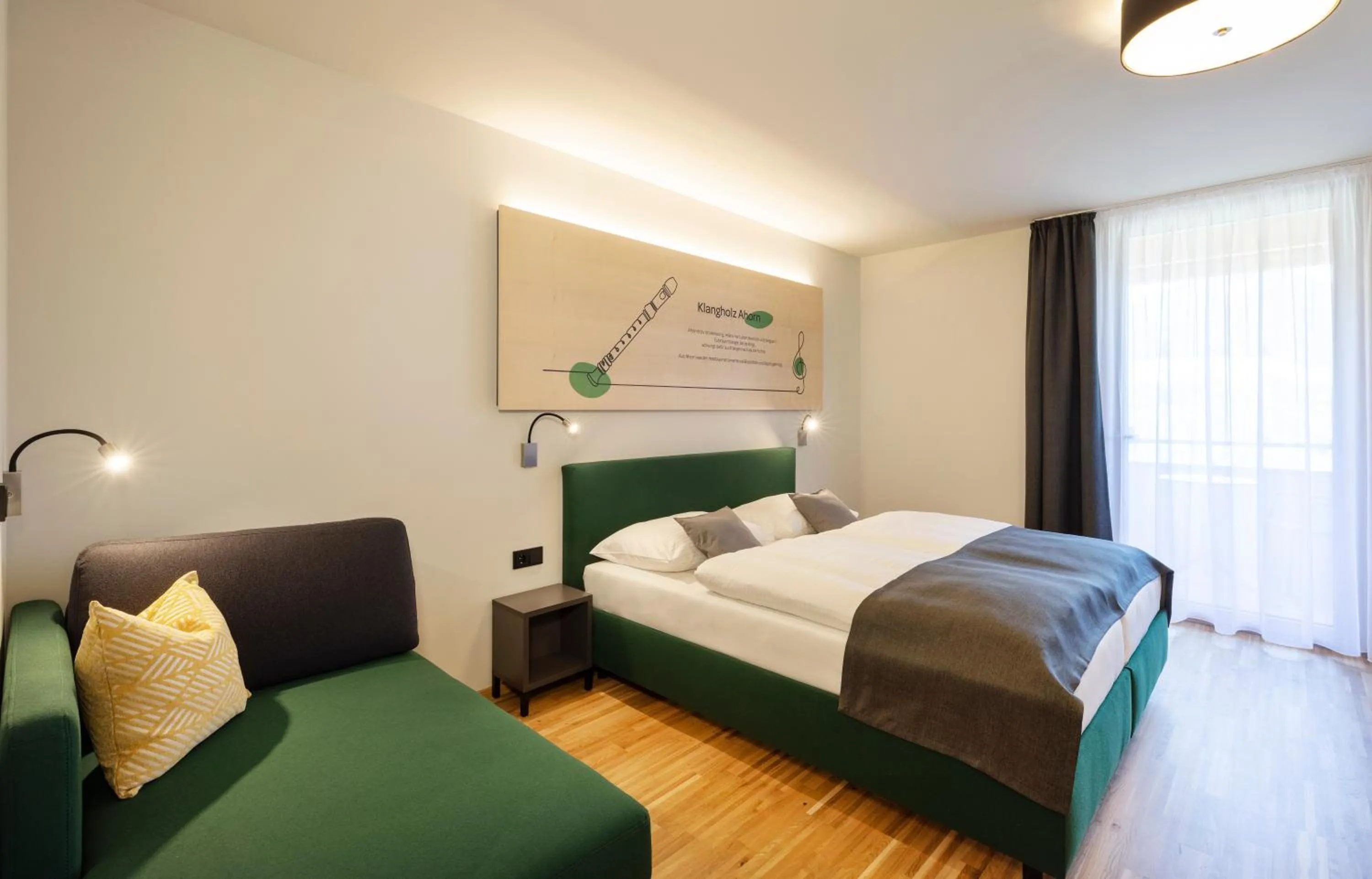 Photo of the whole room, Bed in JUFA Hotel Laterns - Klangholzhus