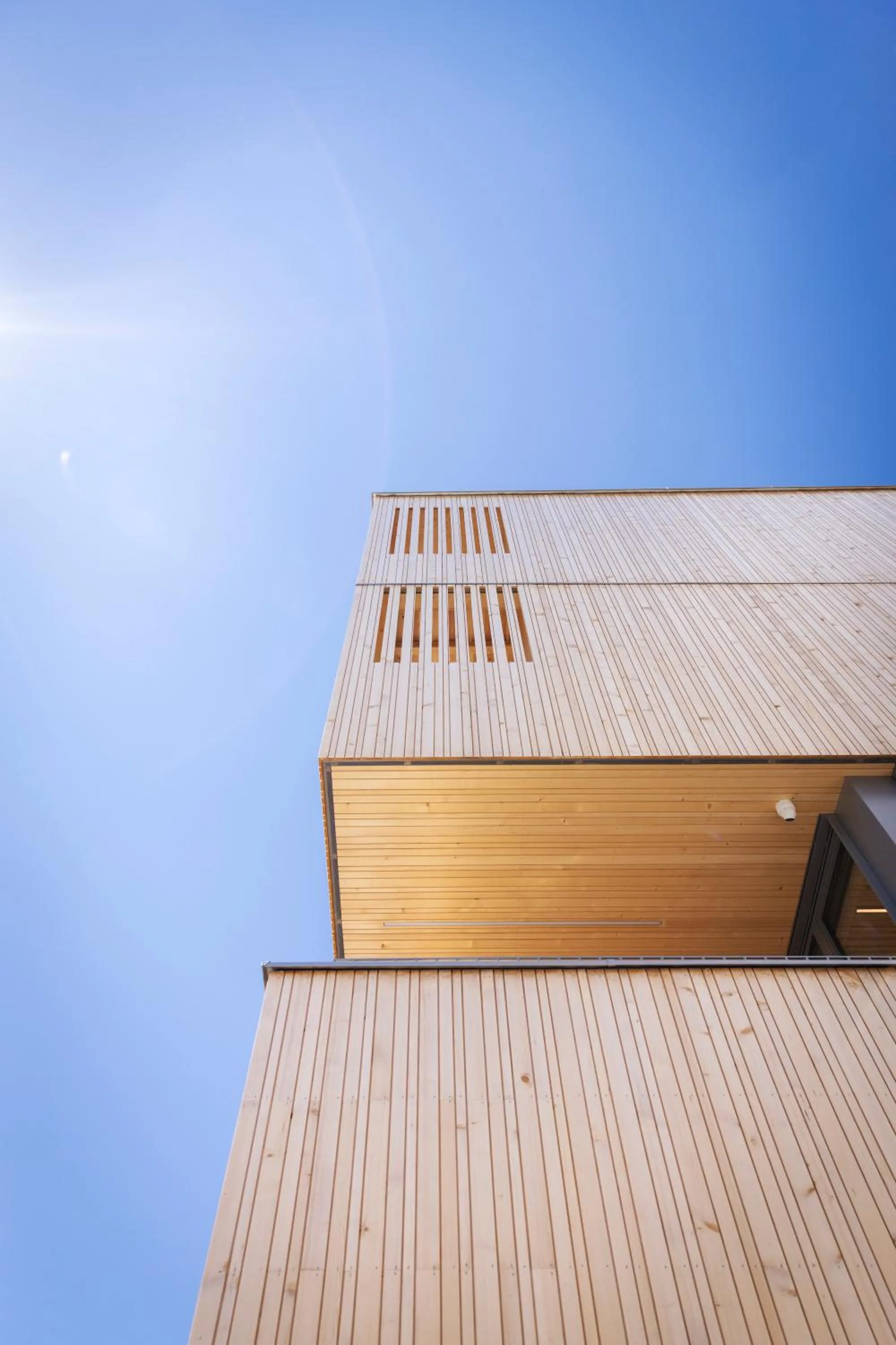 Property building in JUFA Hotel Laterns - Klangholzhus