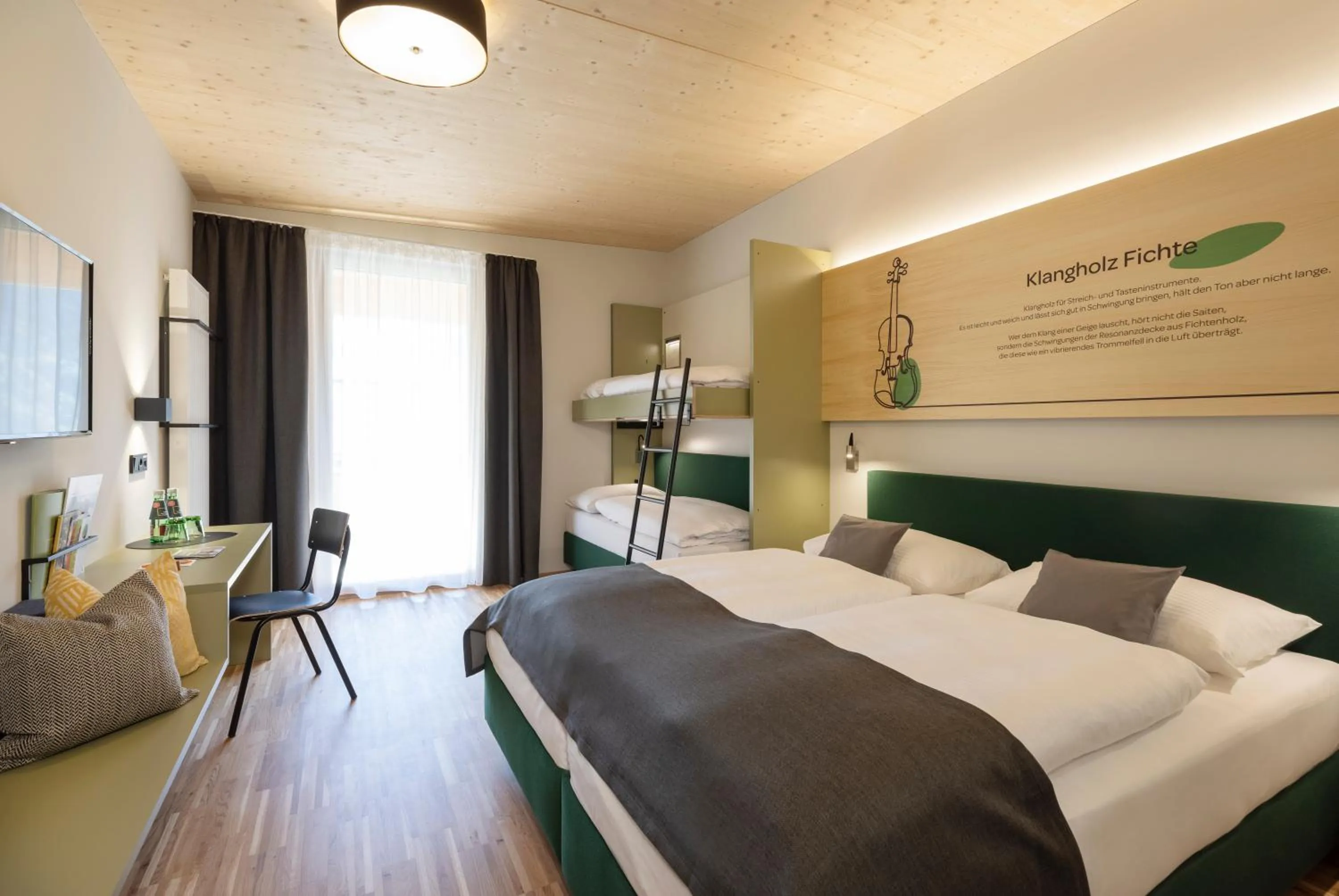 Photo of the whole room, Bed in JUFA Hotel Laterns - Klangholzhus