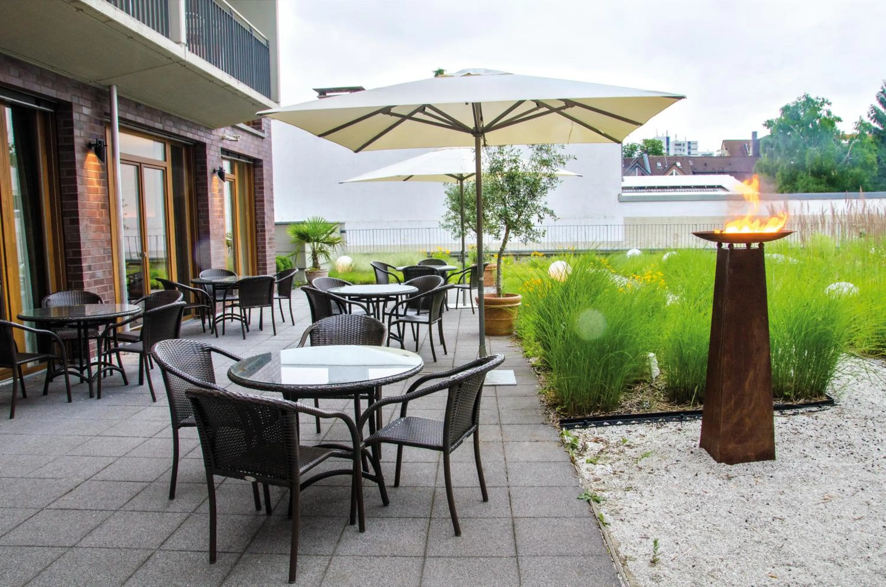 Patio in Hotel Begardenhof