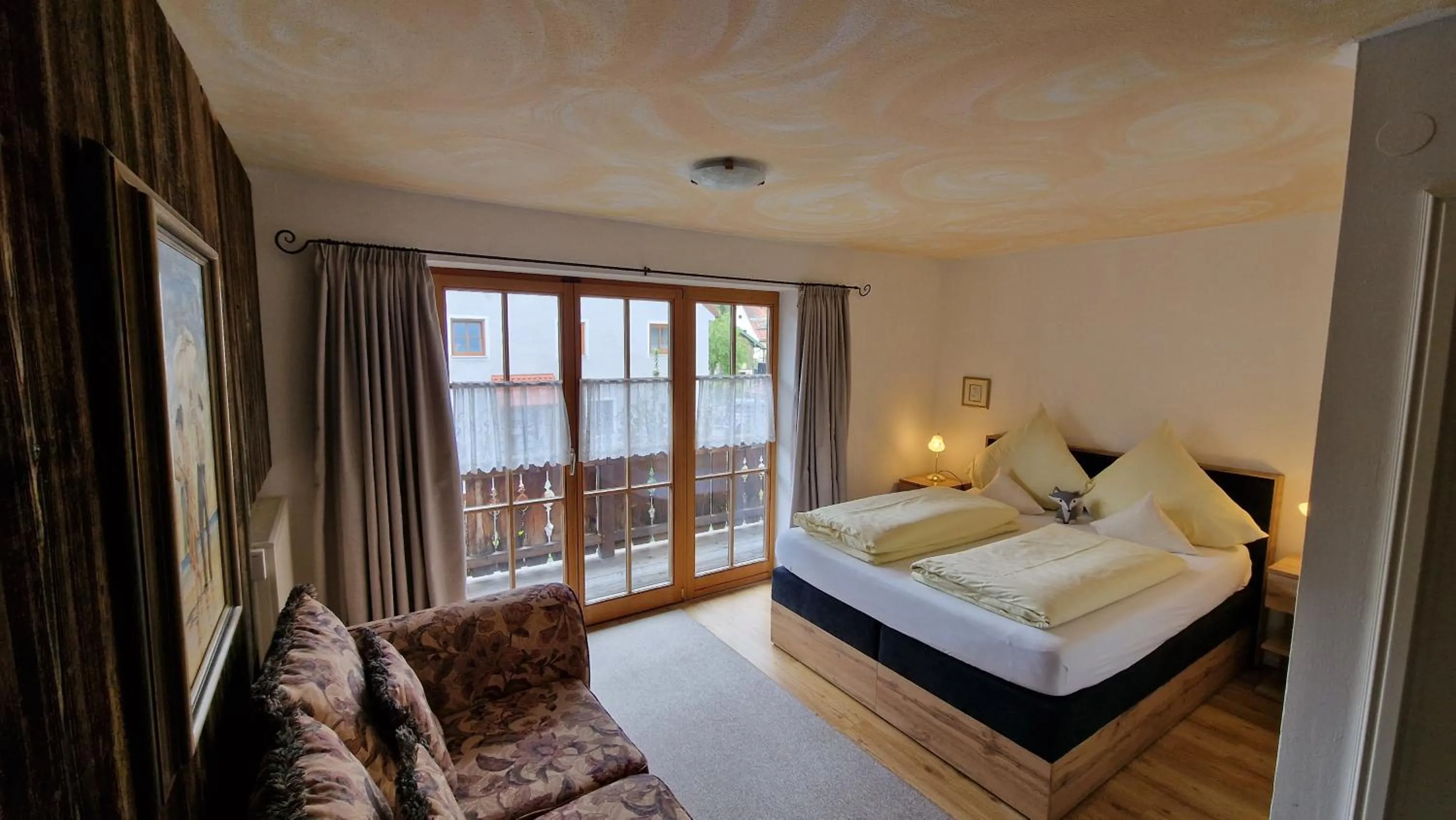 Bedroom, Bed in Hotel Ferienhaus Fux