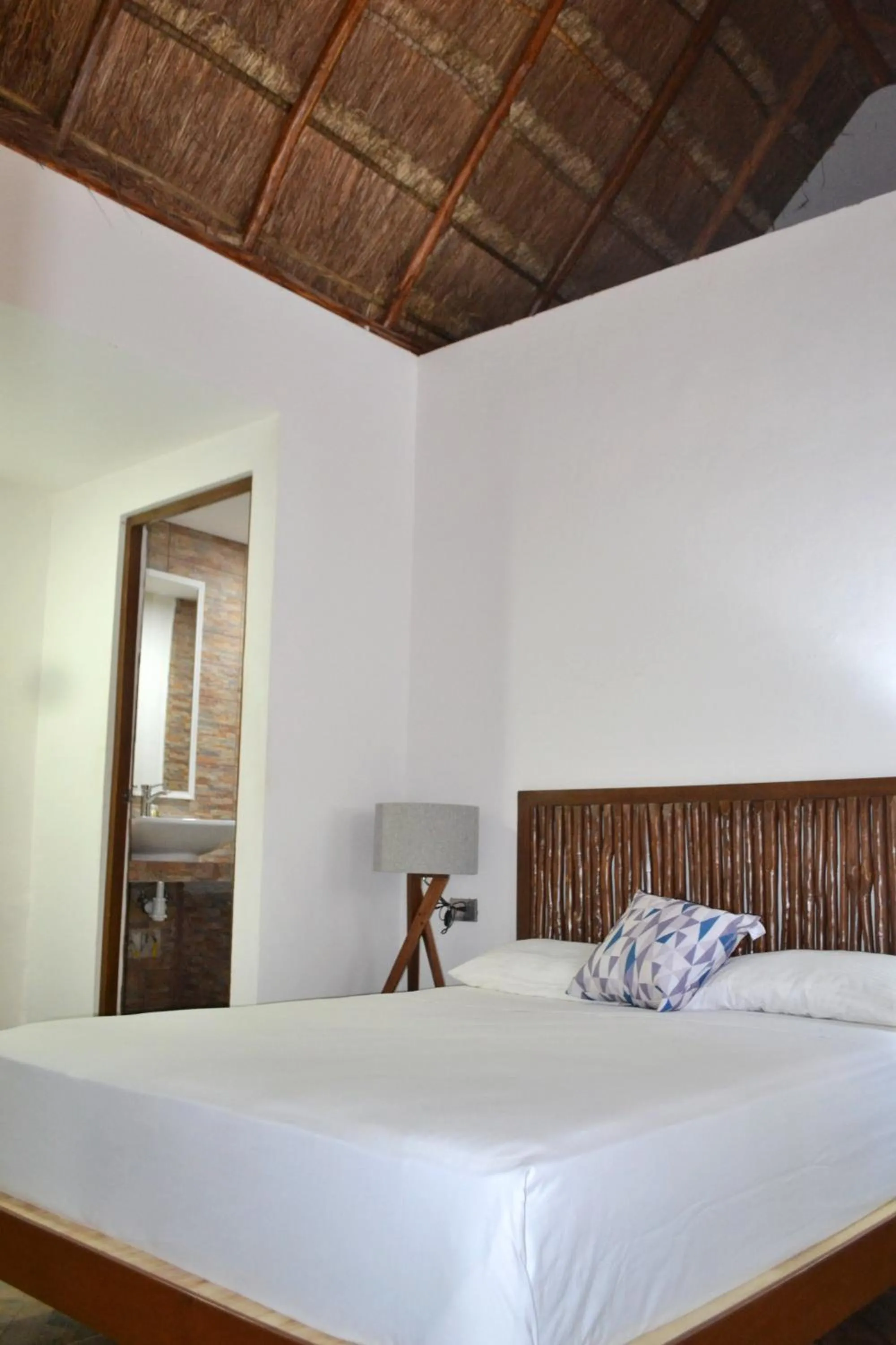 Bedroom, Bed in Kinta Kan Cabañas Hotel Playa del Carmen