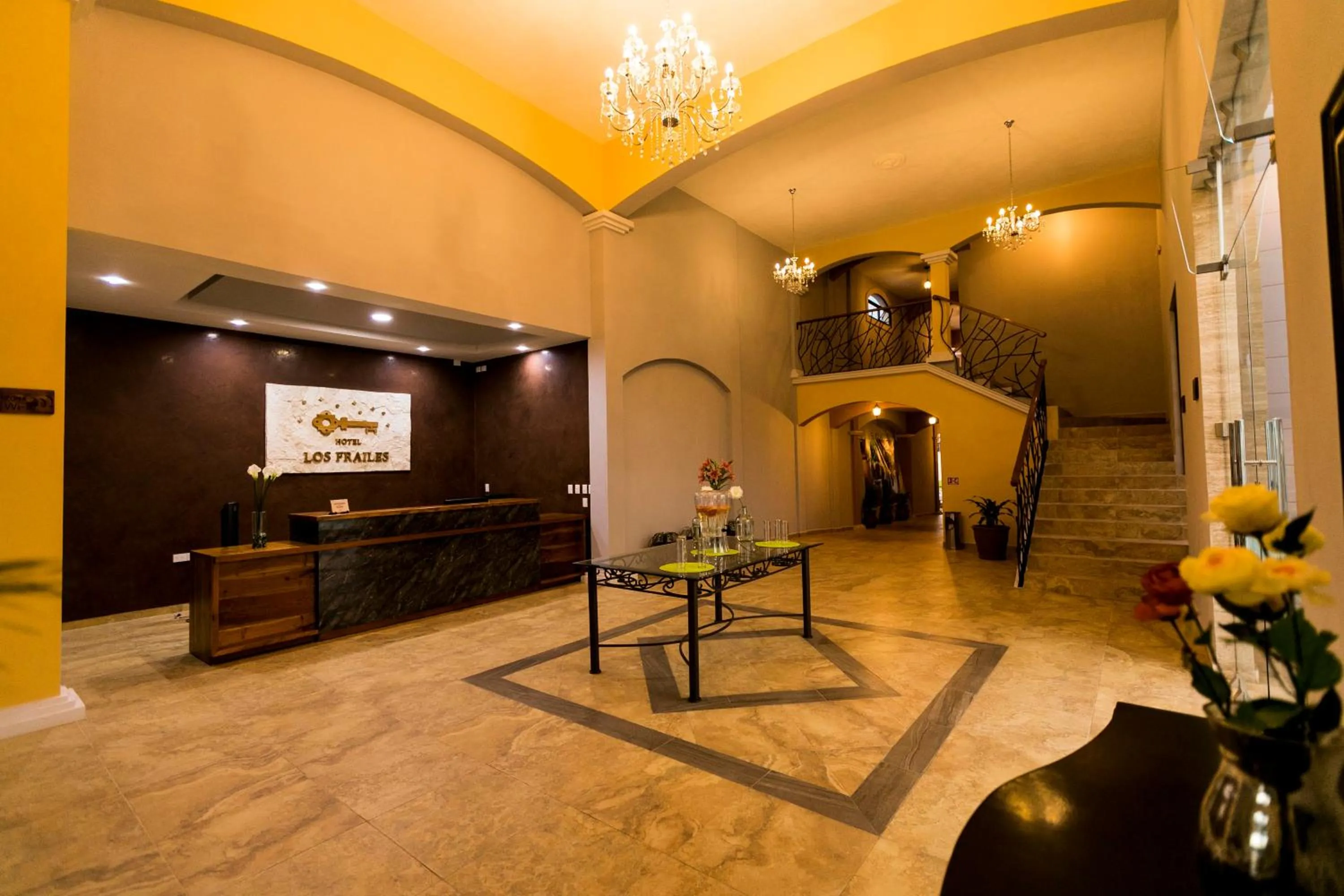 Living room in Hotel Los Frailes, Valladolid, Yucatán