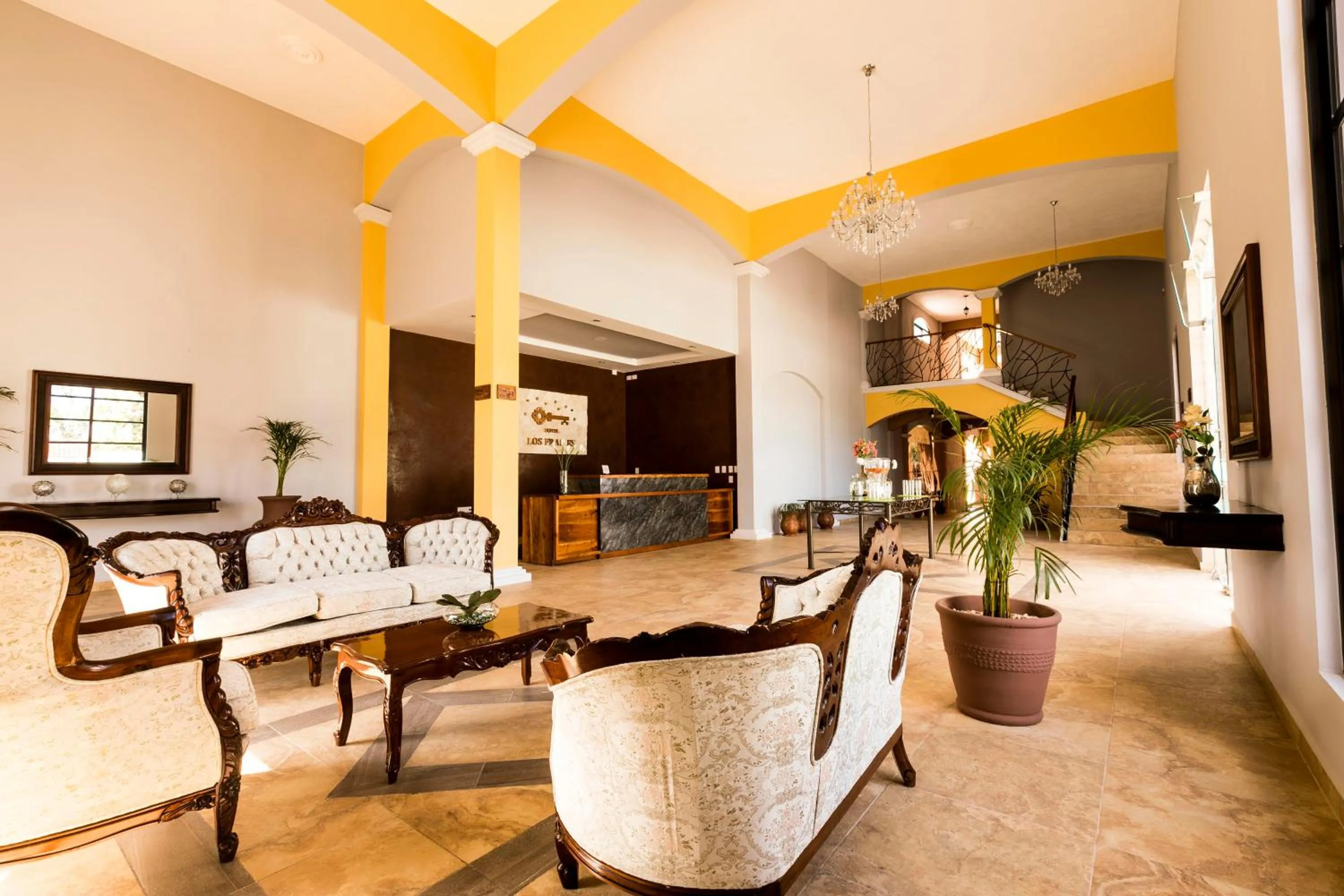 Living room in Hotel Los Frailes, Valladolid, Yucatán