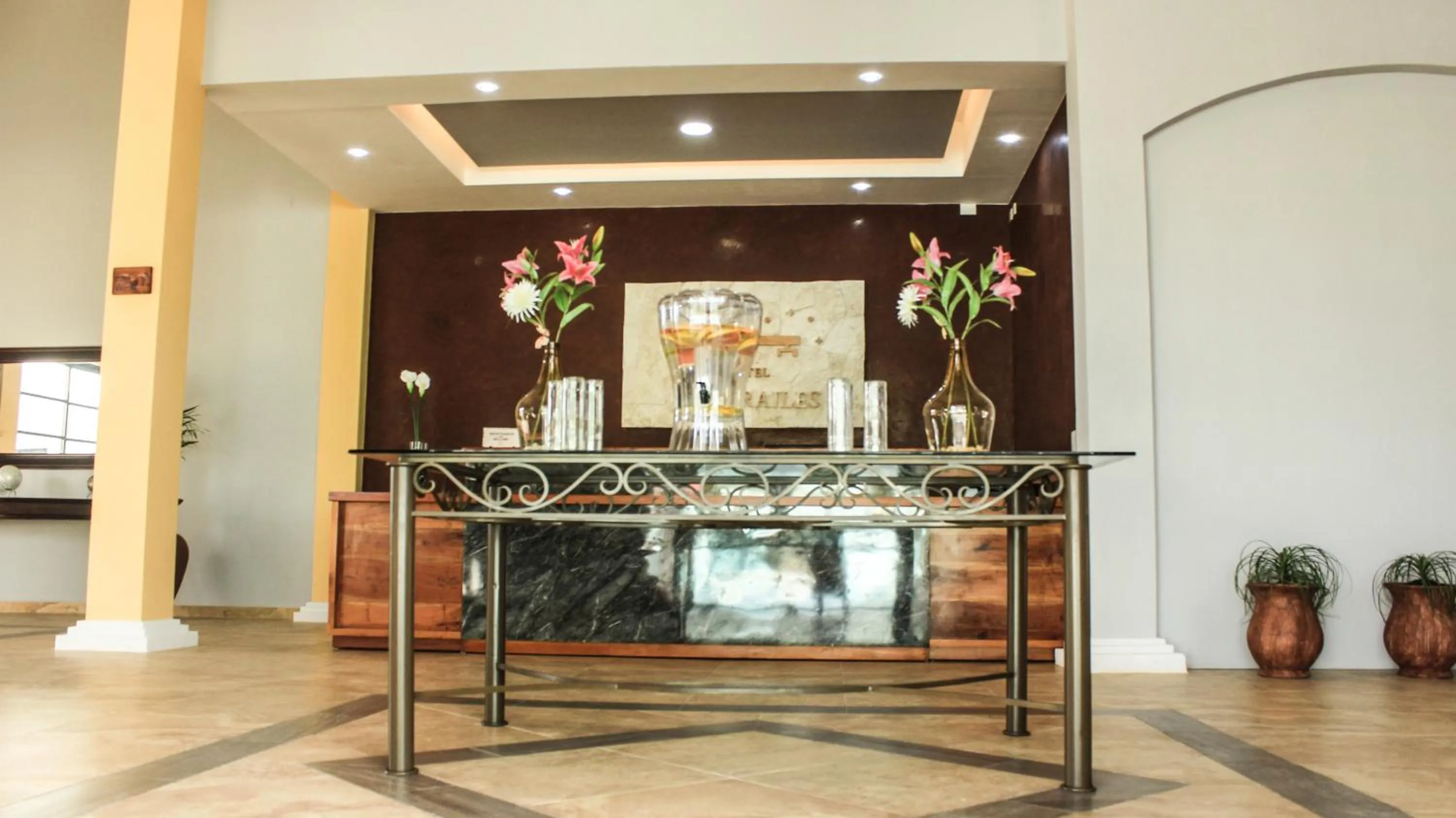 Lobby or reception in Hotel Los Frailes, Valladolid, Yucatán