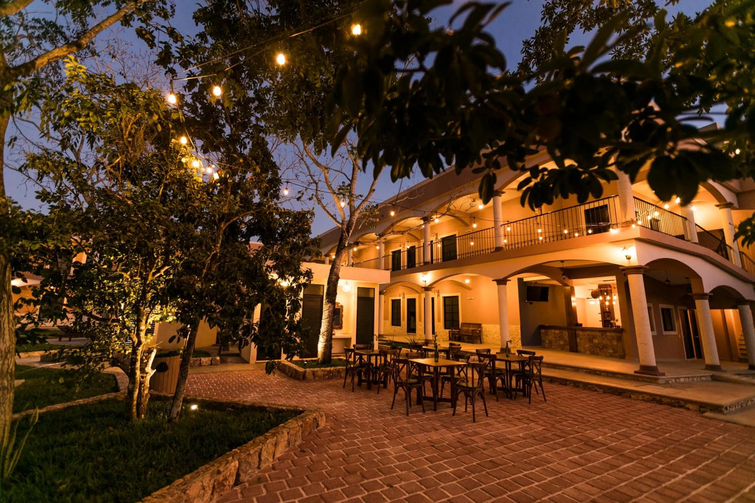 Patio in Hotel Los Frailes, Valladolid, Yucatán