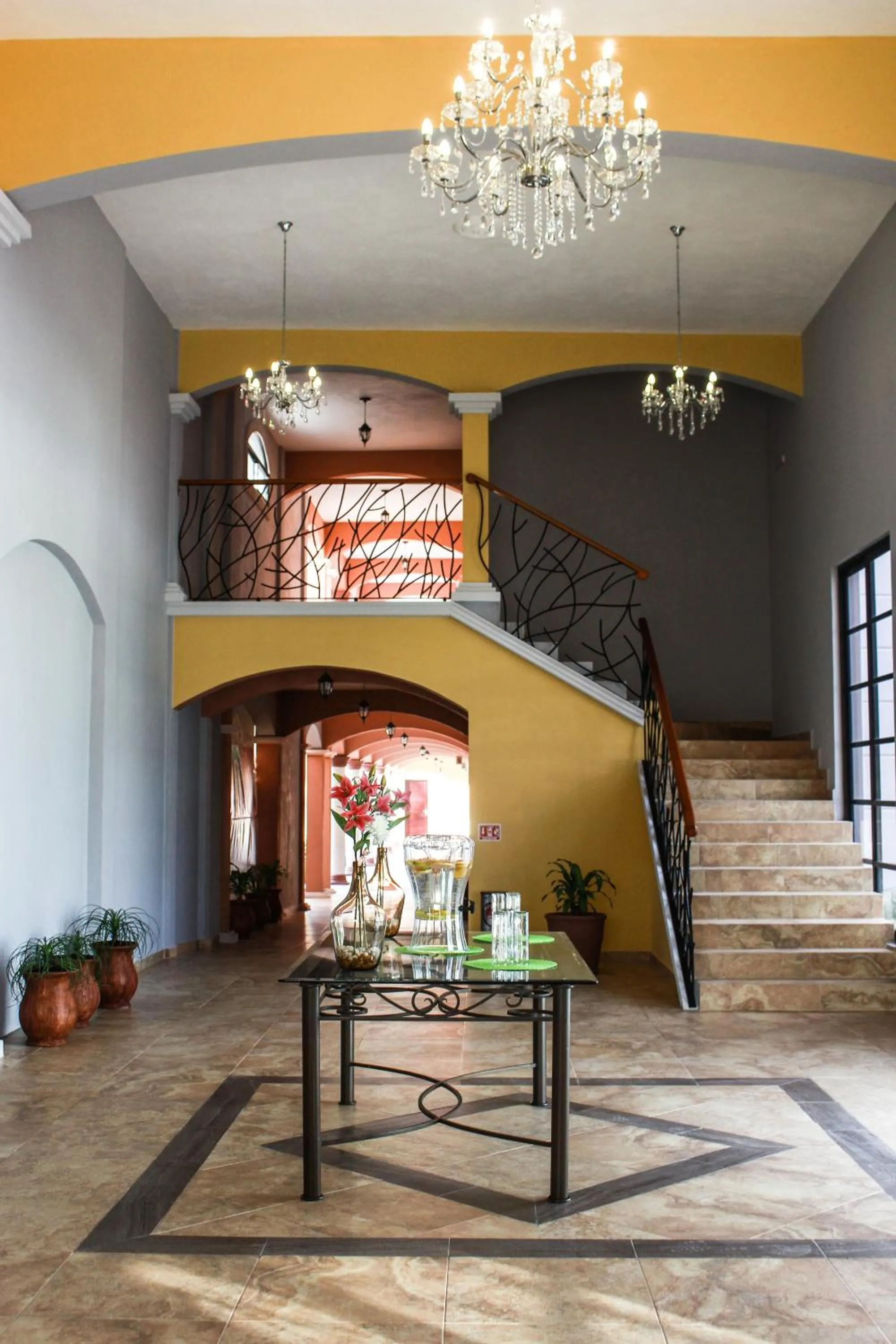 Living room in Hotel Los Frailes, Valladolid, Yucatán