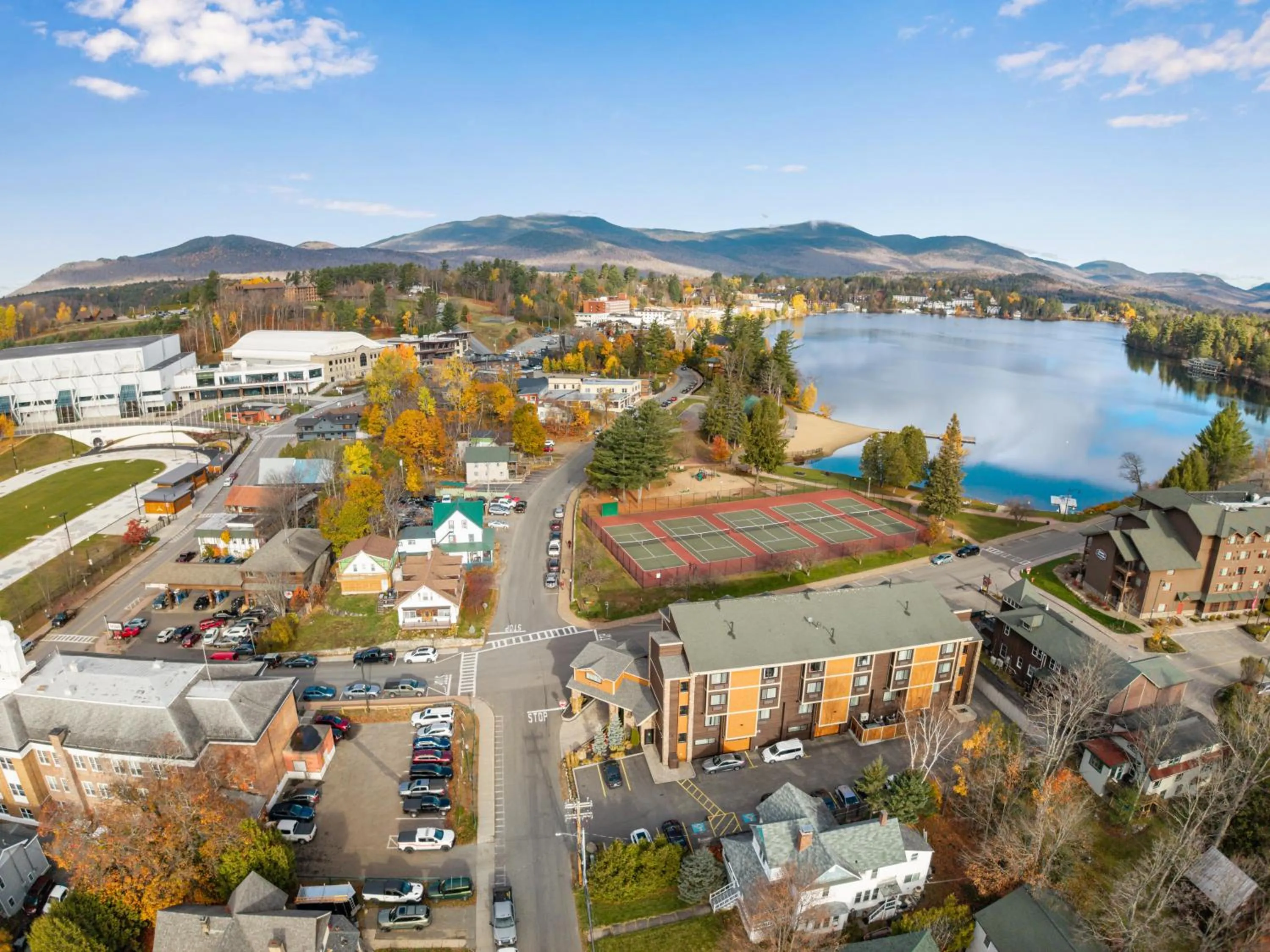 Bird's eye view in Lake Placid Inn Boutique Hotel
