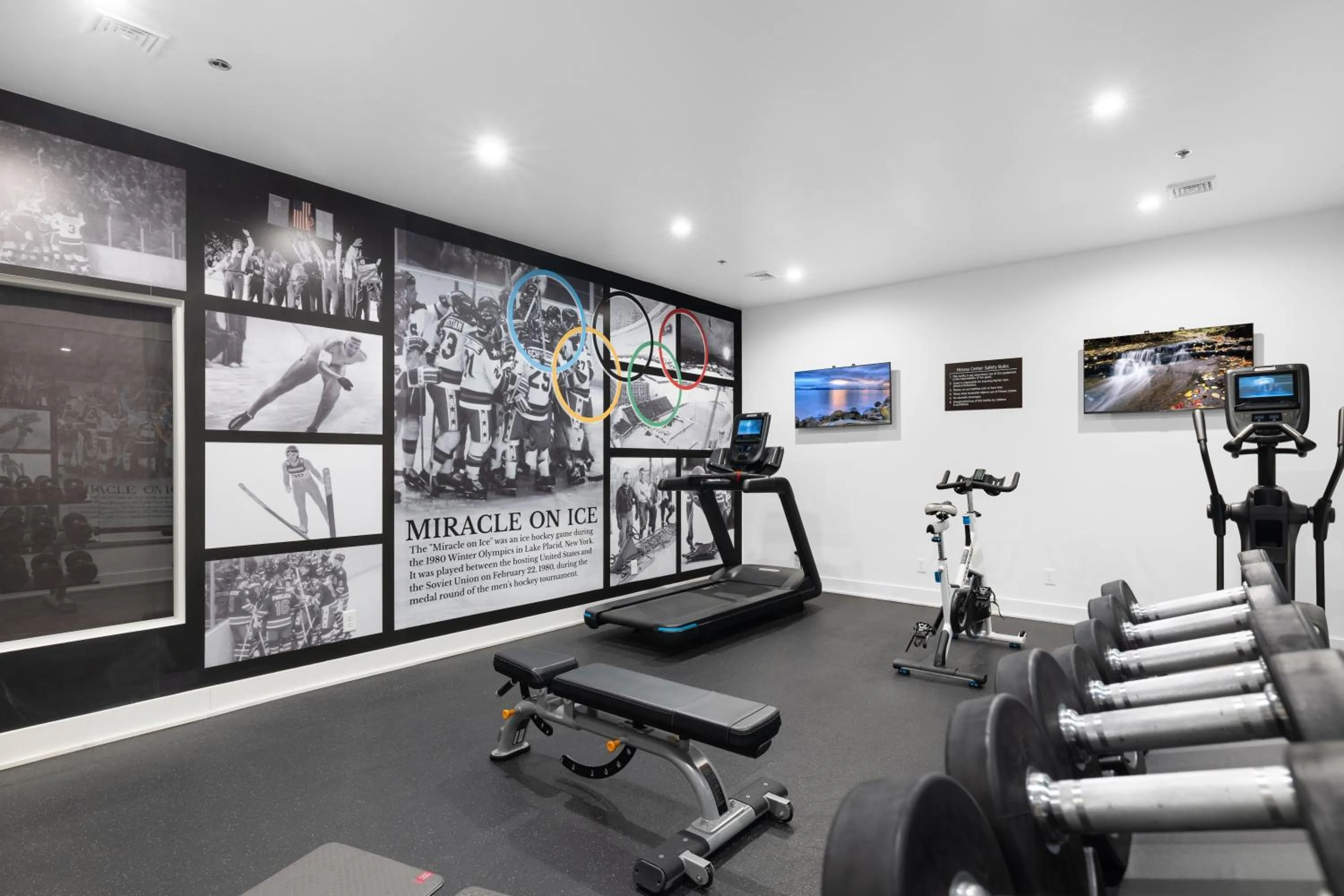 Fitness centre/facilities in Lake Placid Inn Boutique Hotel