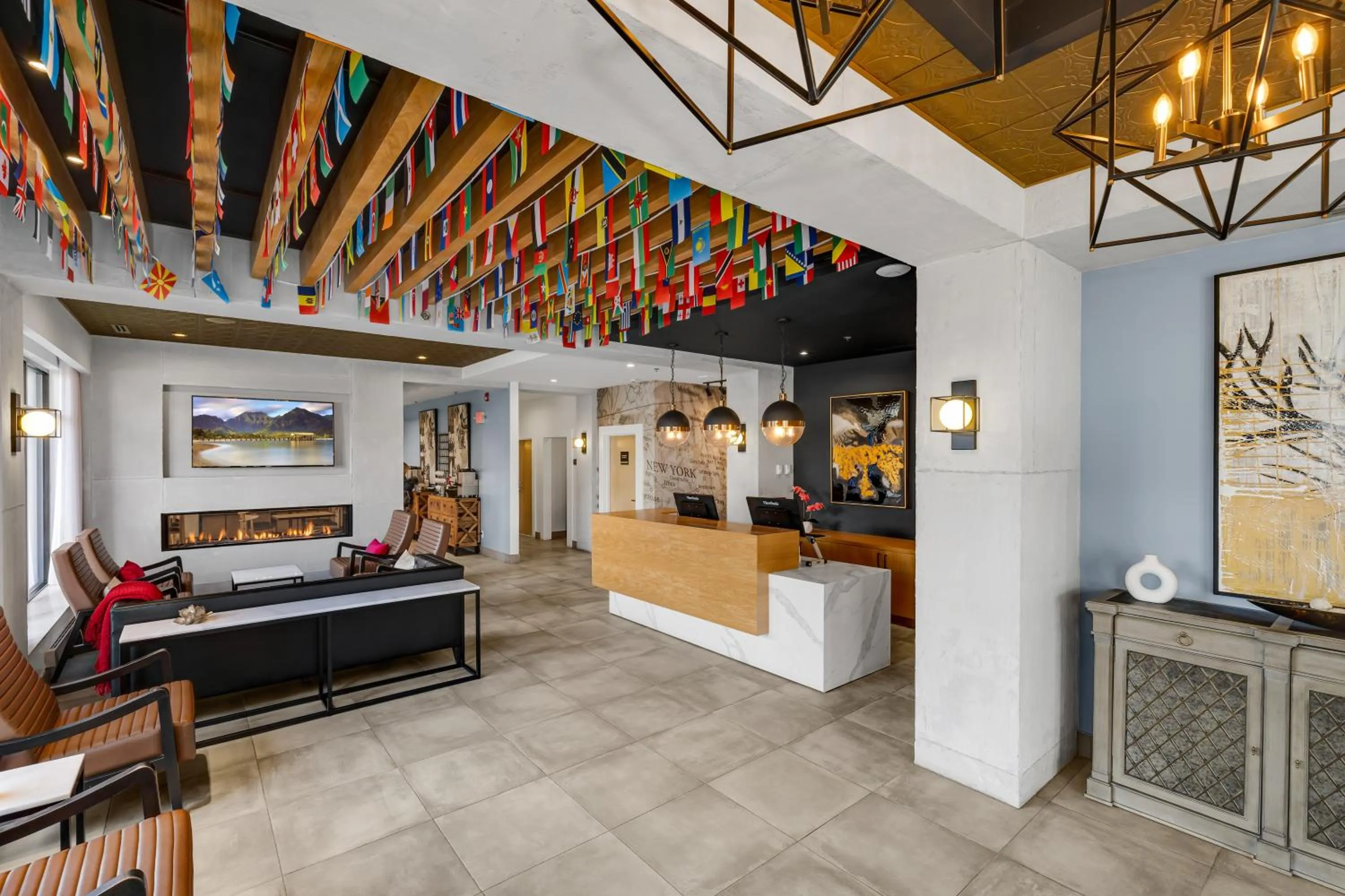 Seating area in Lake Placid Inn Boutique Hotel