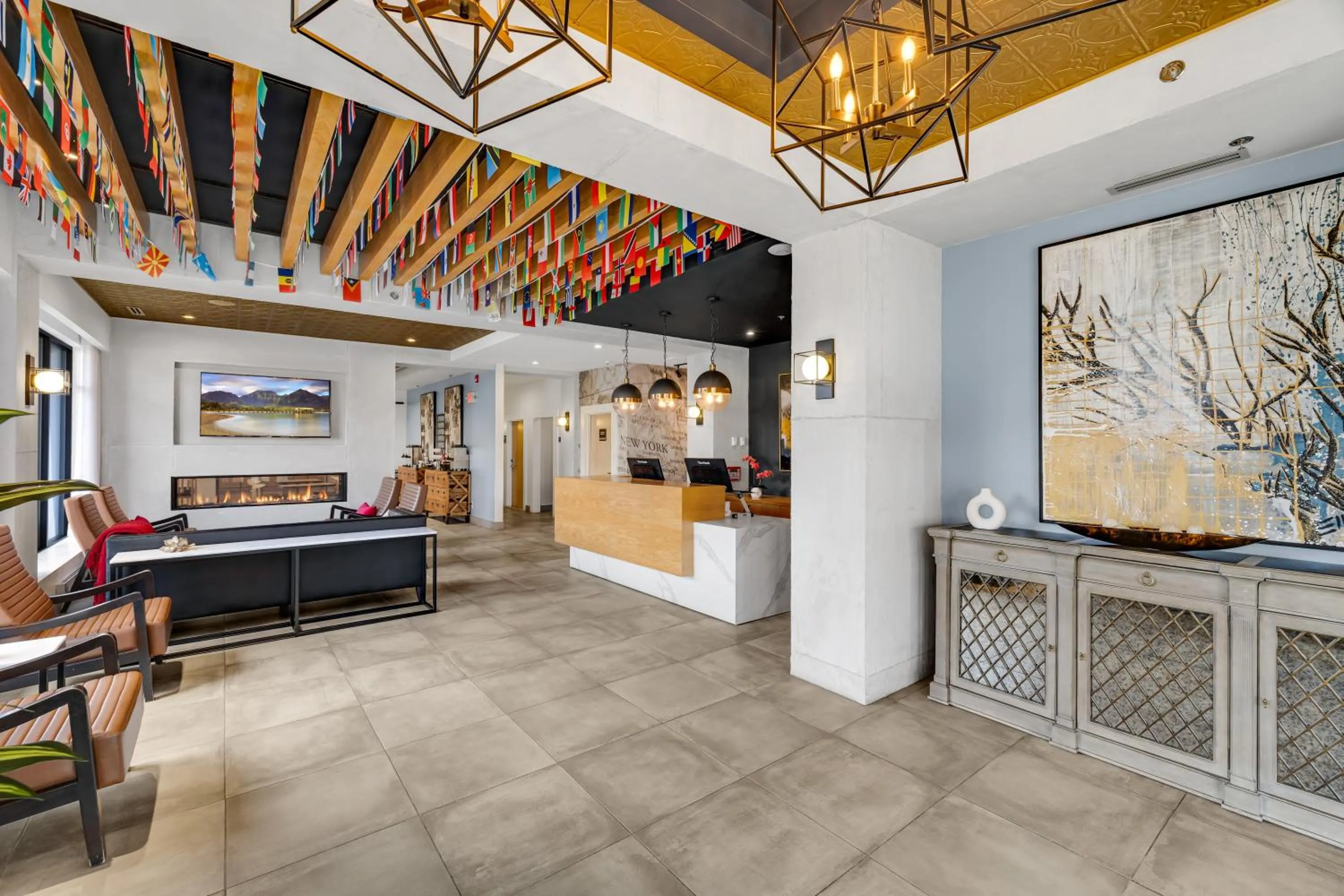 Seating area in Lake Placid Inn Boutique Hotel