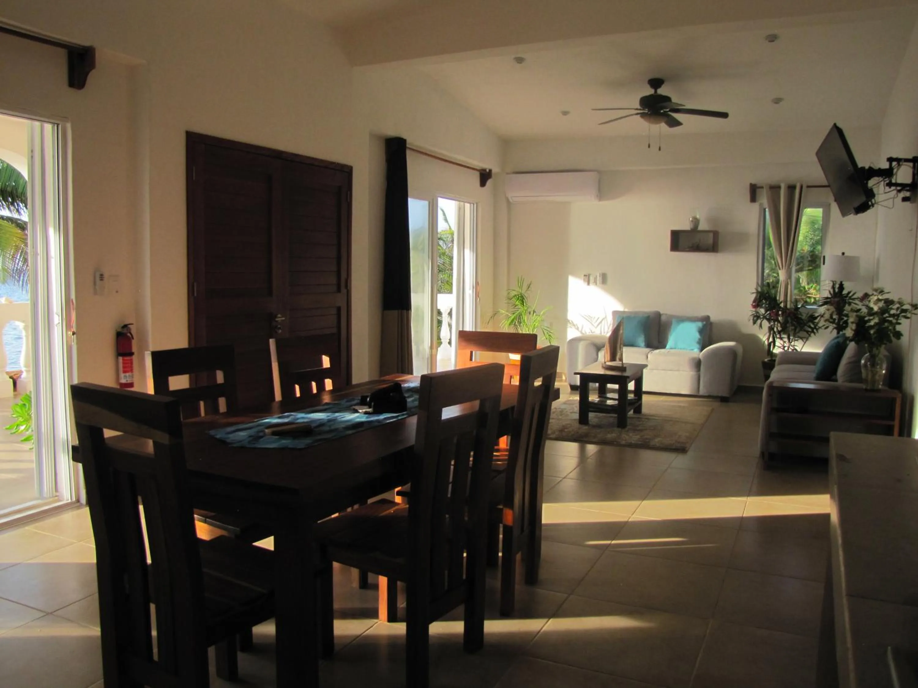 Living room in Caribbean Casa Blanca