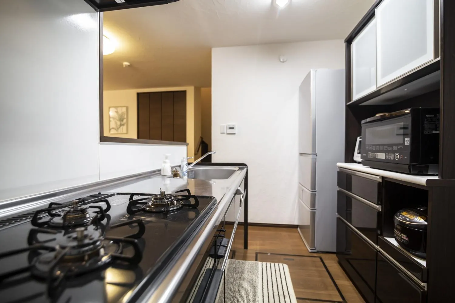 Kitchen or kitchenette in Ocean Front Maezato