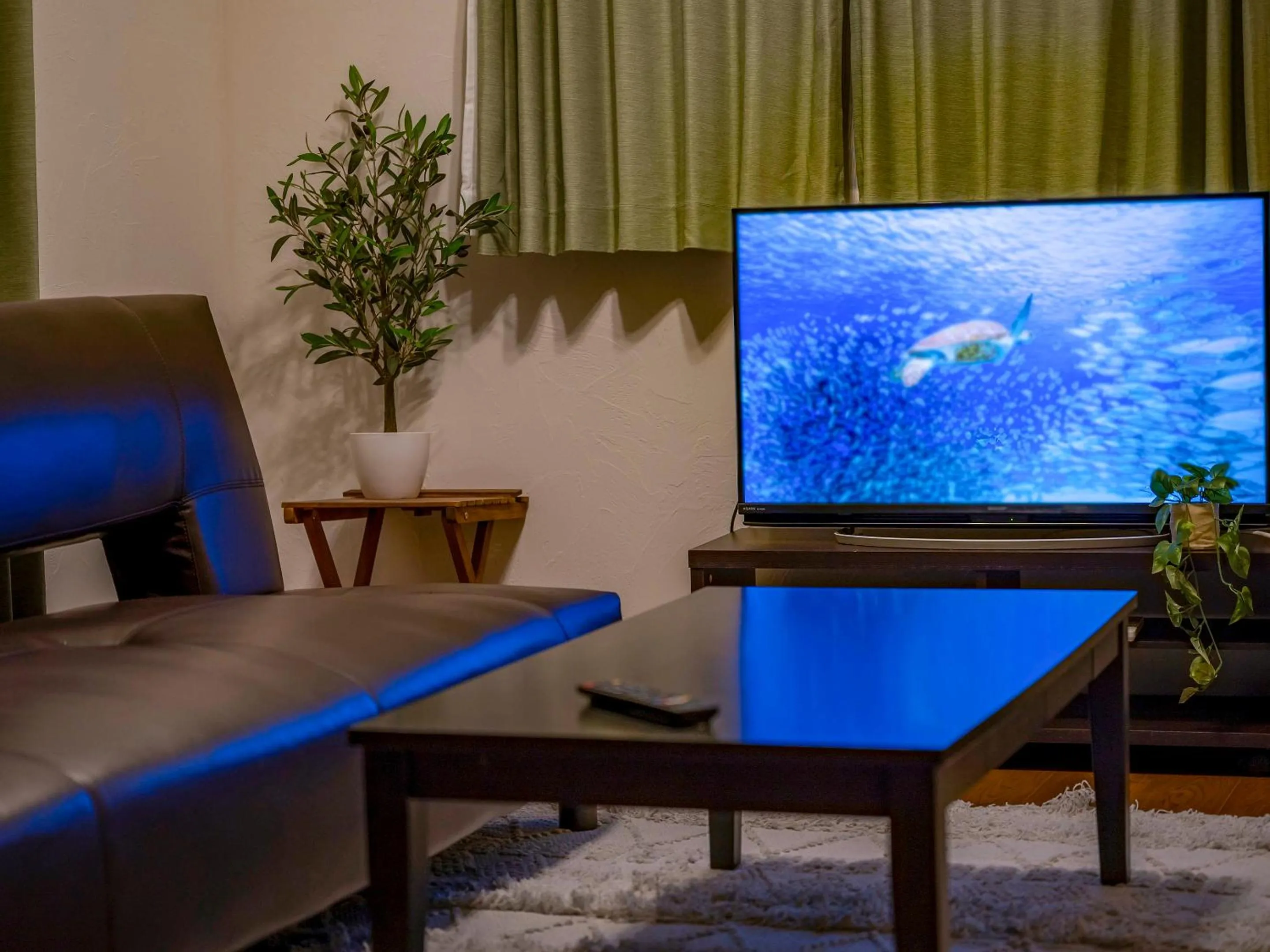 Living room in Ocean Front Maezato