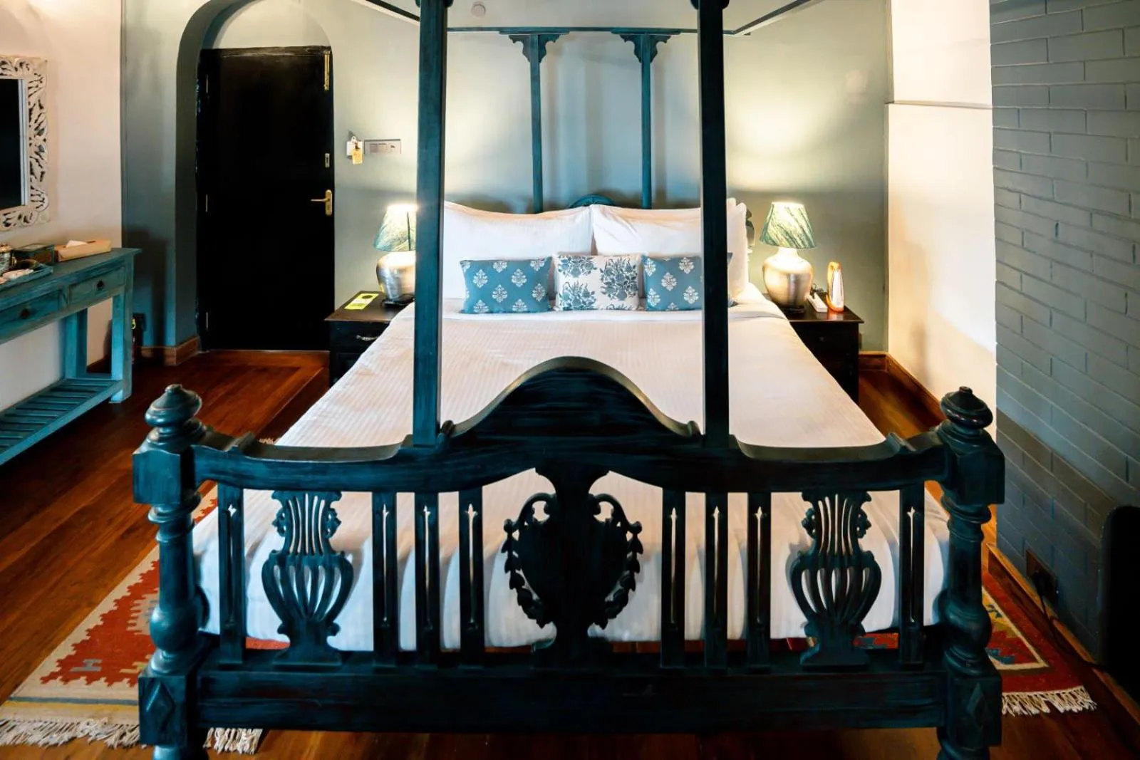 Bed in The Temi Bungalow South Sikkim