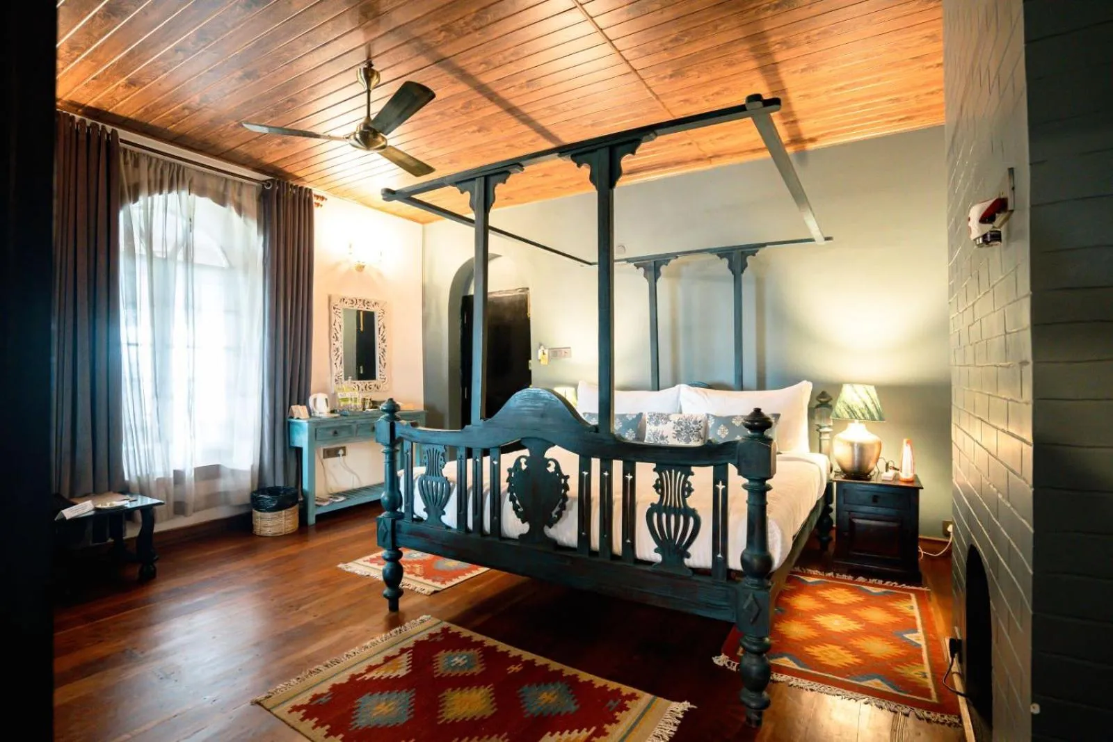 Bed in The Temi Bungalow South Sikkim