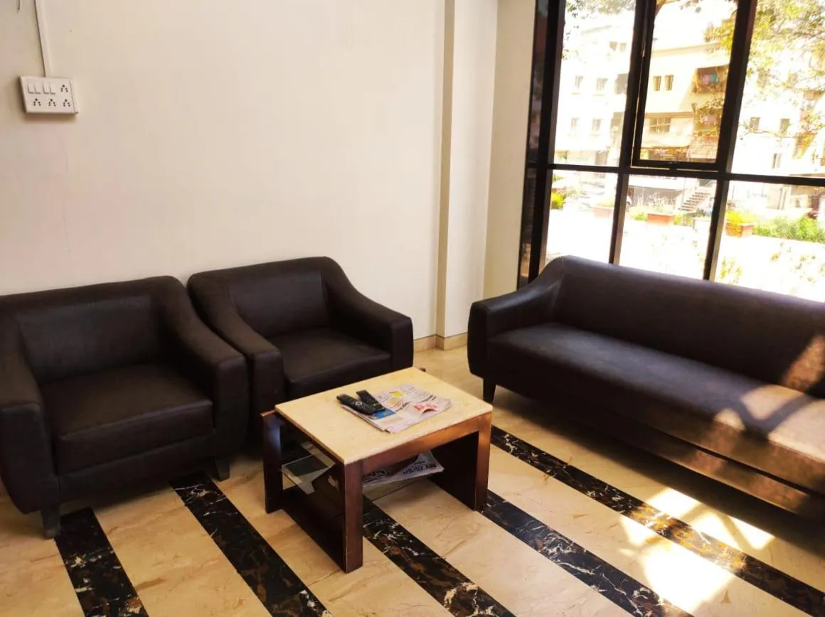 Seating area in Hotel Manasi INN