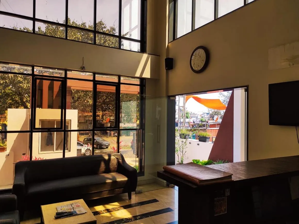 Seating area in Hotel Manasi INN