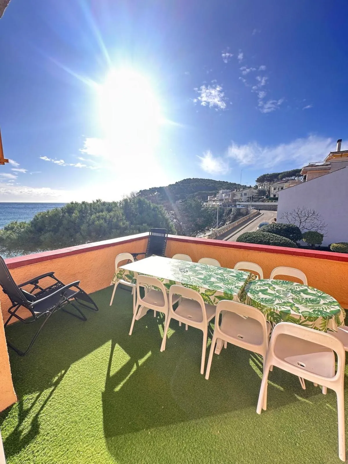 Balcony/Terrace in Apartamento con jardín a 11 metros de la playa. CG.