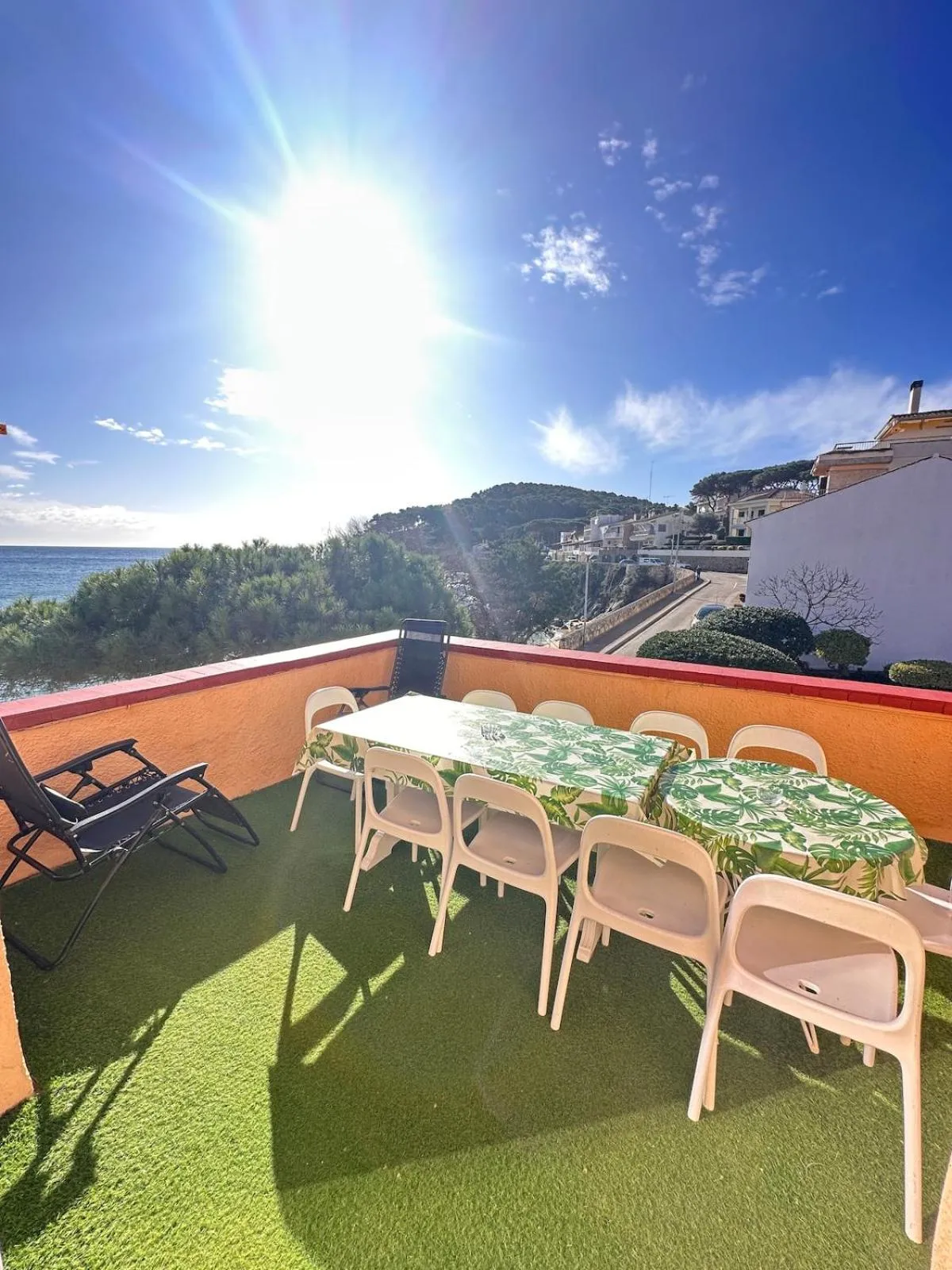 Balcony/Terrace in Apartamento con jardín a 11 metros de la playa. CG.
