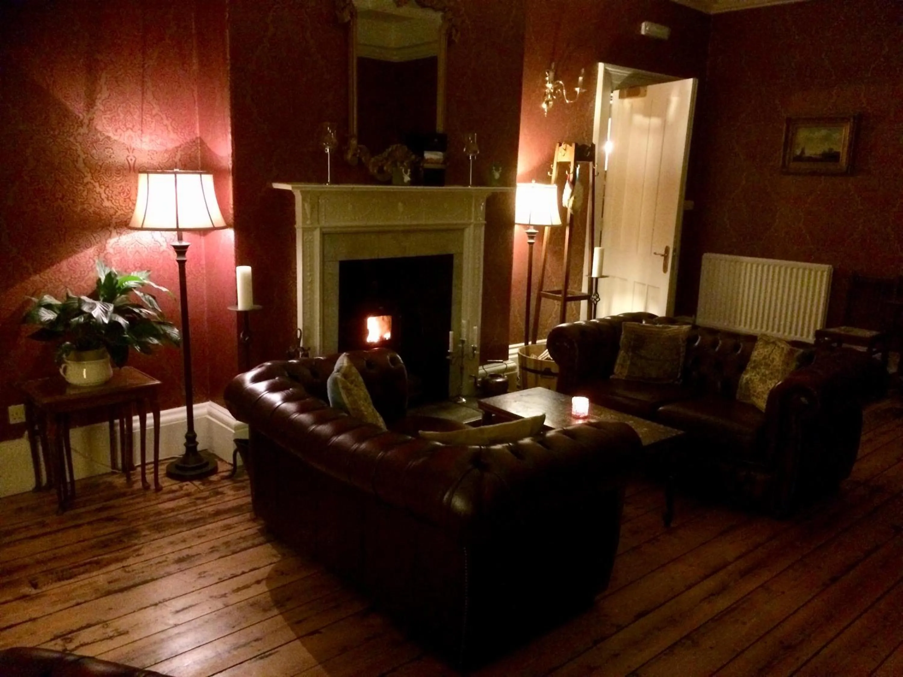 Living room in Otterburn Castle